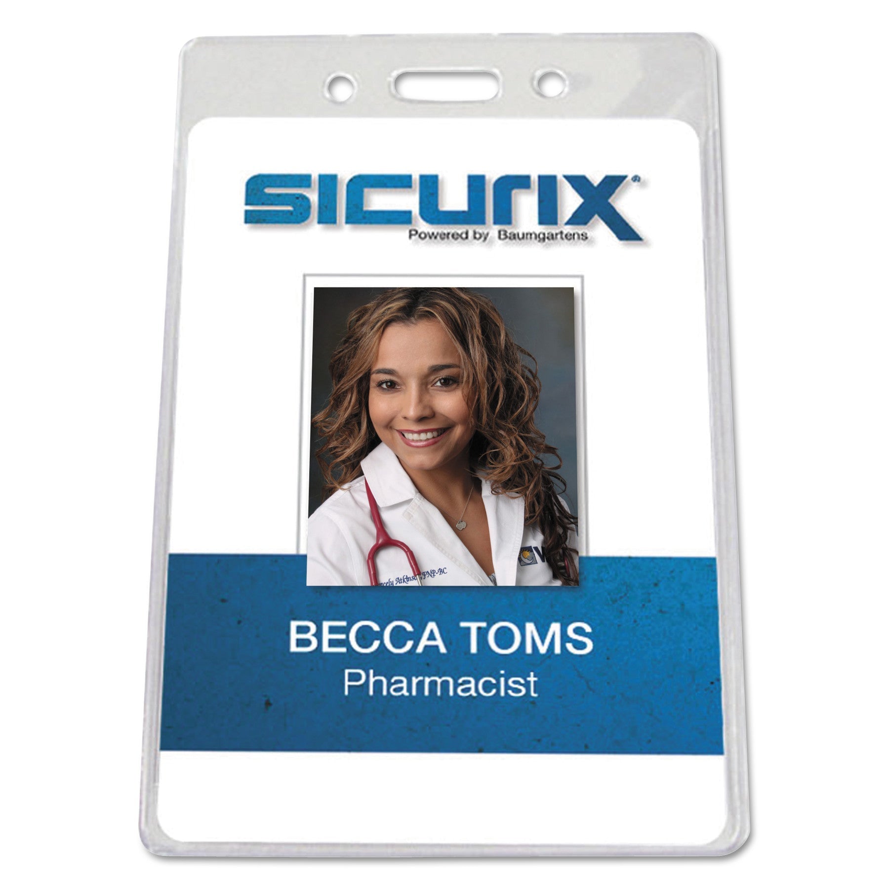 Badge Holder | Vertical | Clear, 12/pack