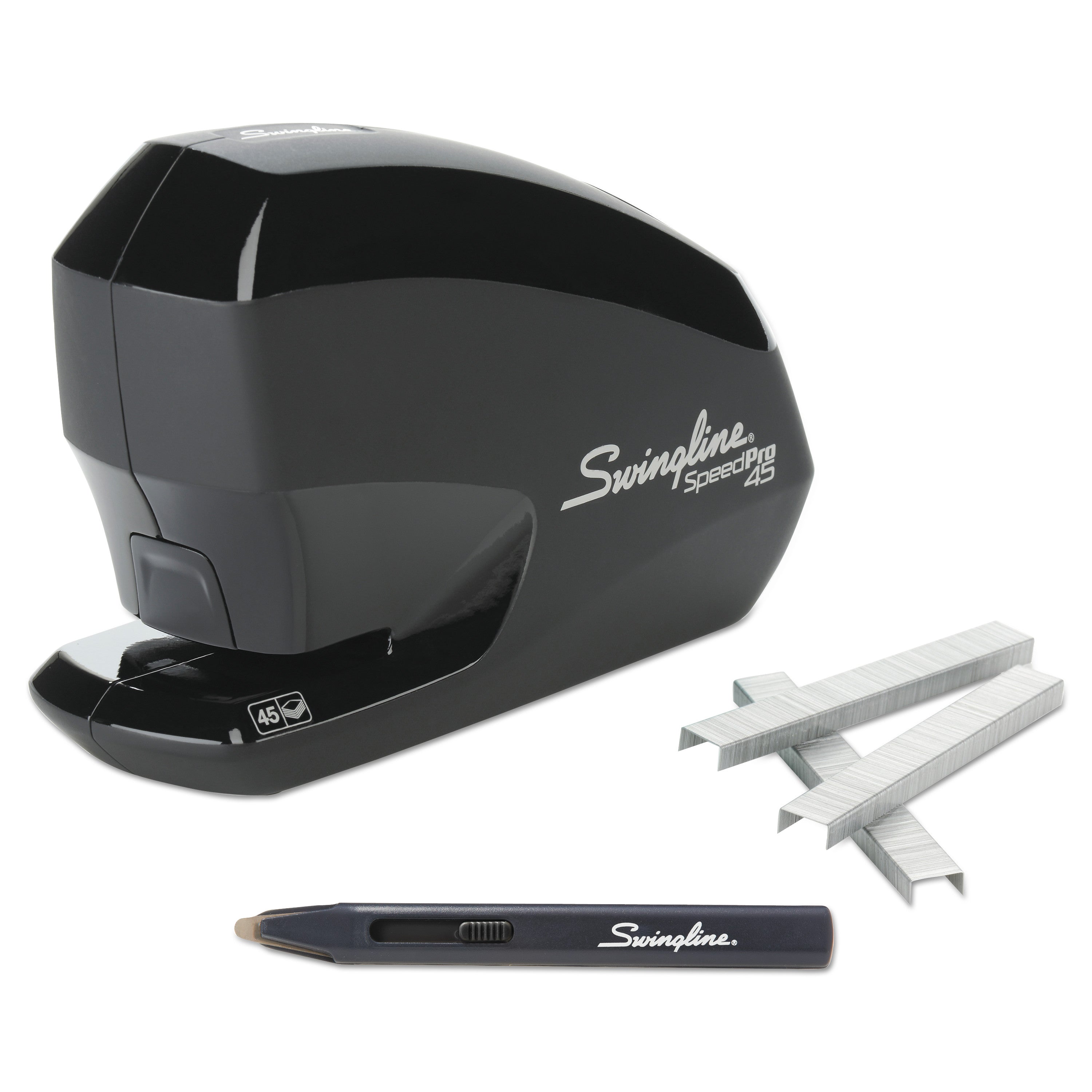 Swingline® Speed Pro 45 Electric Staplers Value Pack , 45-Sheet Capacity, Black