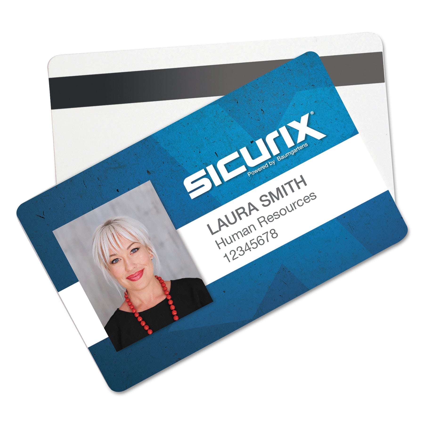 Blank ID Card With Magnetic Strip | White, 100/pack