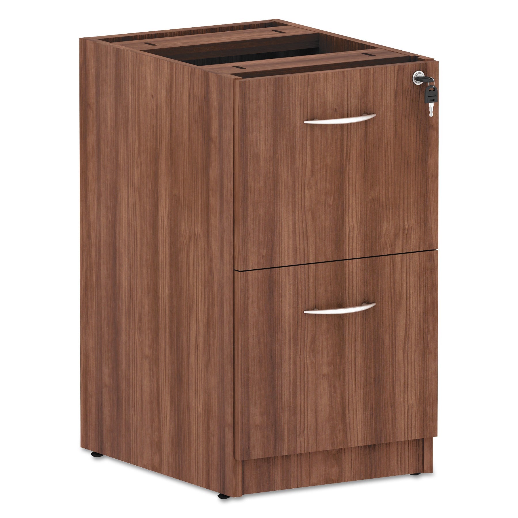 Full Pedestal File | 2-Drawer | Modern Walnut