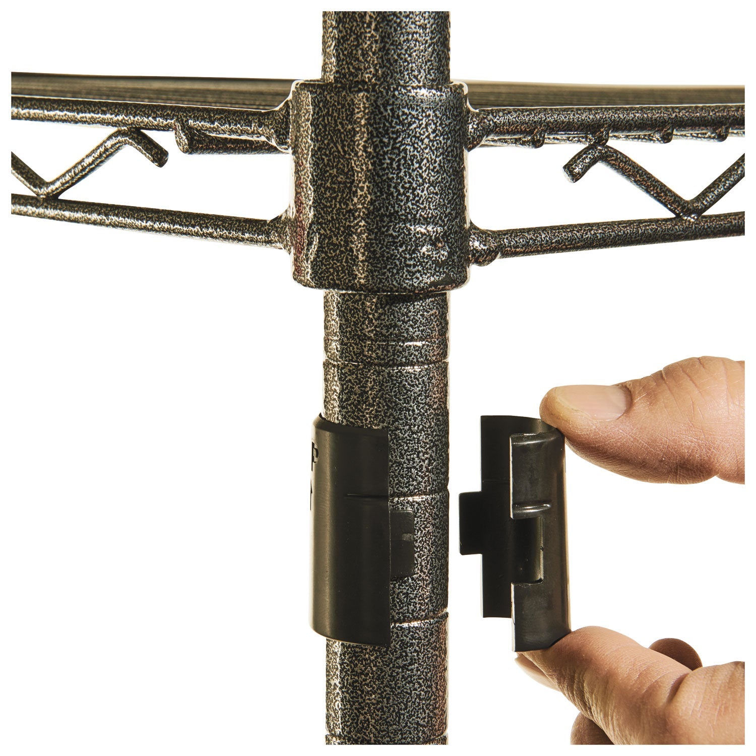 Alera® Wire Shelving Starter Kit, Four-Shelf, 48w X 24d X 72h, Black Anthracite