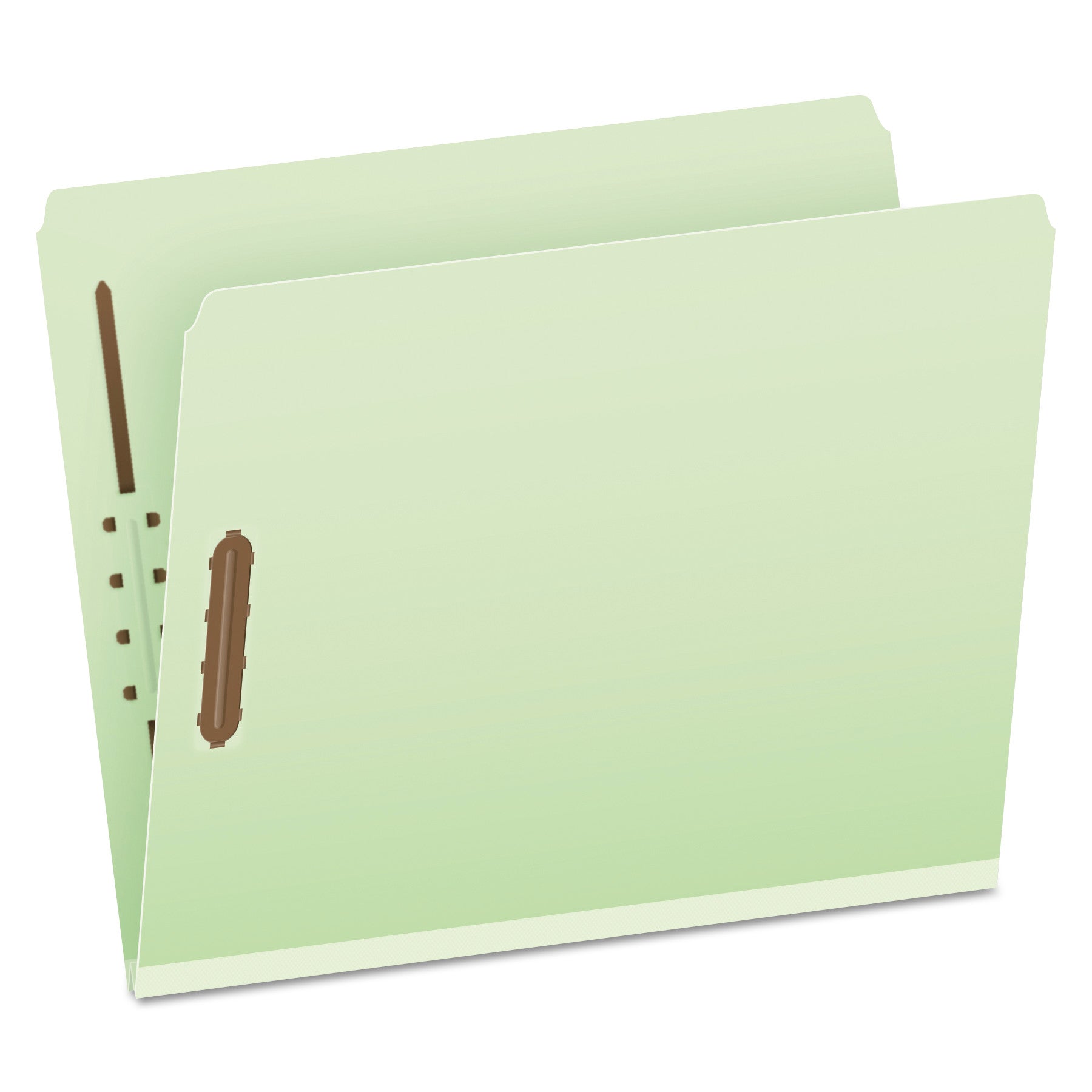 Heavy-Duty Pressboard Folders | Green | 25-Box