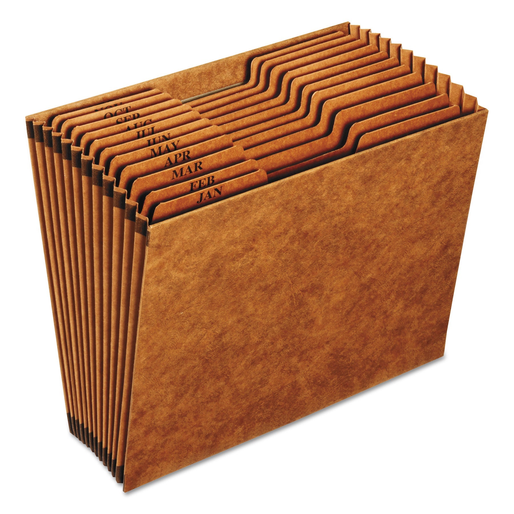 Pendaflex® Heavy-Duty Open-Top Expanding Stadium File, 12 Sections, 1/3-Cut Tabs, Letter Size, Redrope
