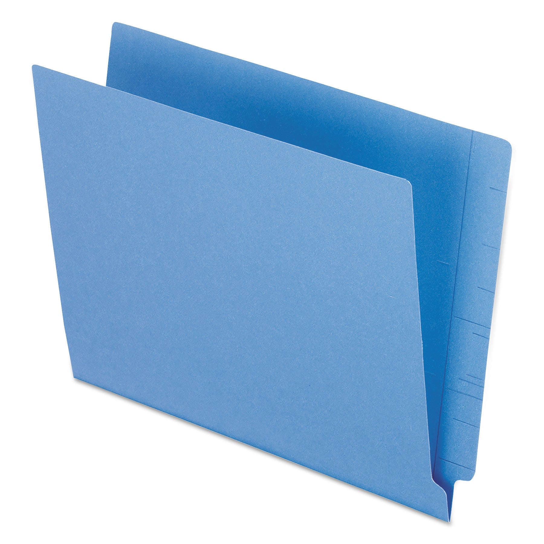 Pendaflex® Colored End Tab Folders with Reinforced Double-Ply Straight Cut Tabs, Letter Size, 0.75" Expansion, Blue, 100/Box