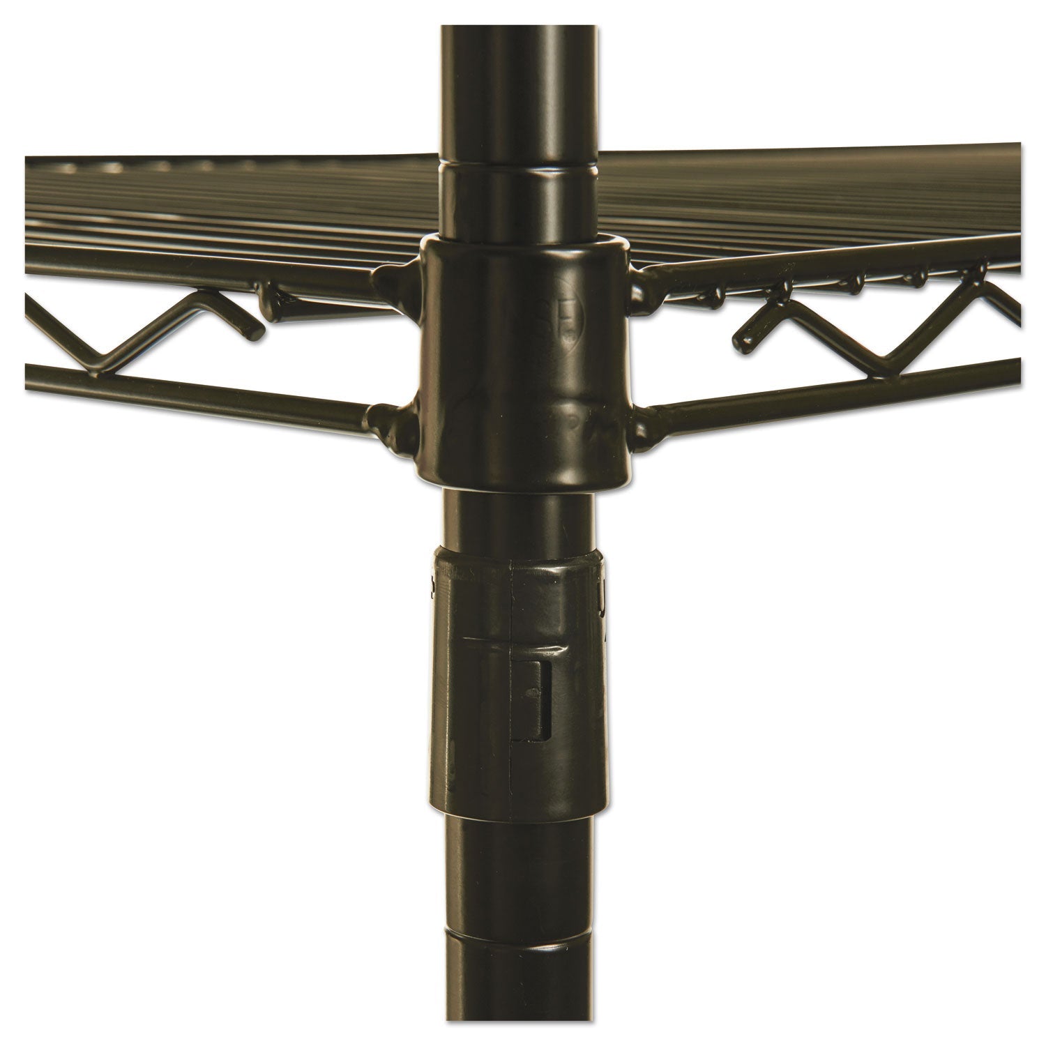 Alera® NSF Certified Industrial Four-Shelf Wire Shelving Kit, 36w x 24d x 72h, Black