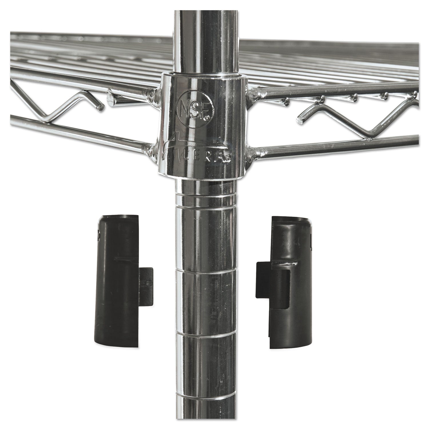 Alera® Nsf Certified 4-Shelf Wire Shelving Kit With Casters, 48w X 18d X 72h, Silver