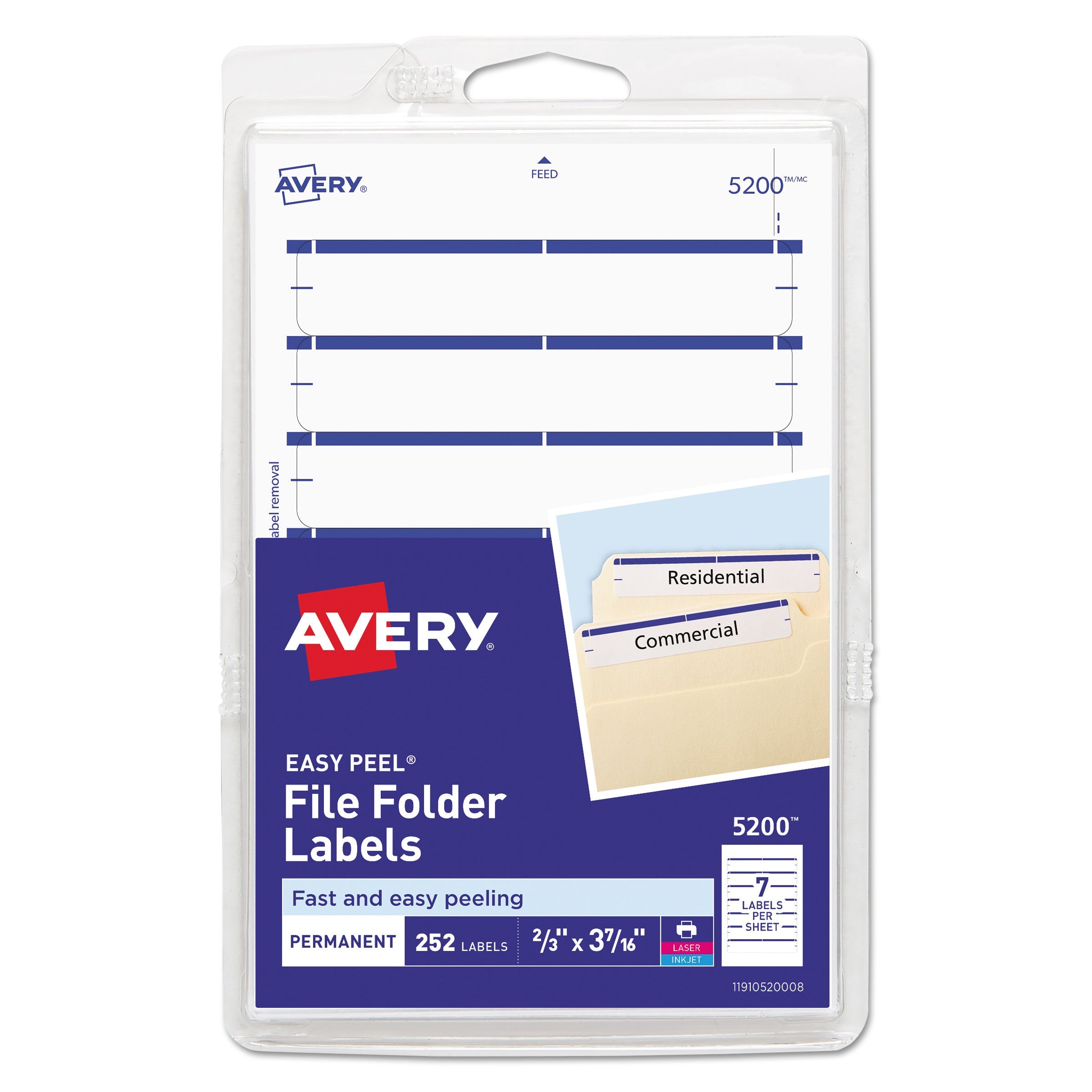 Permanent File Folder Labels | 4"x6" | 252/pack