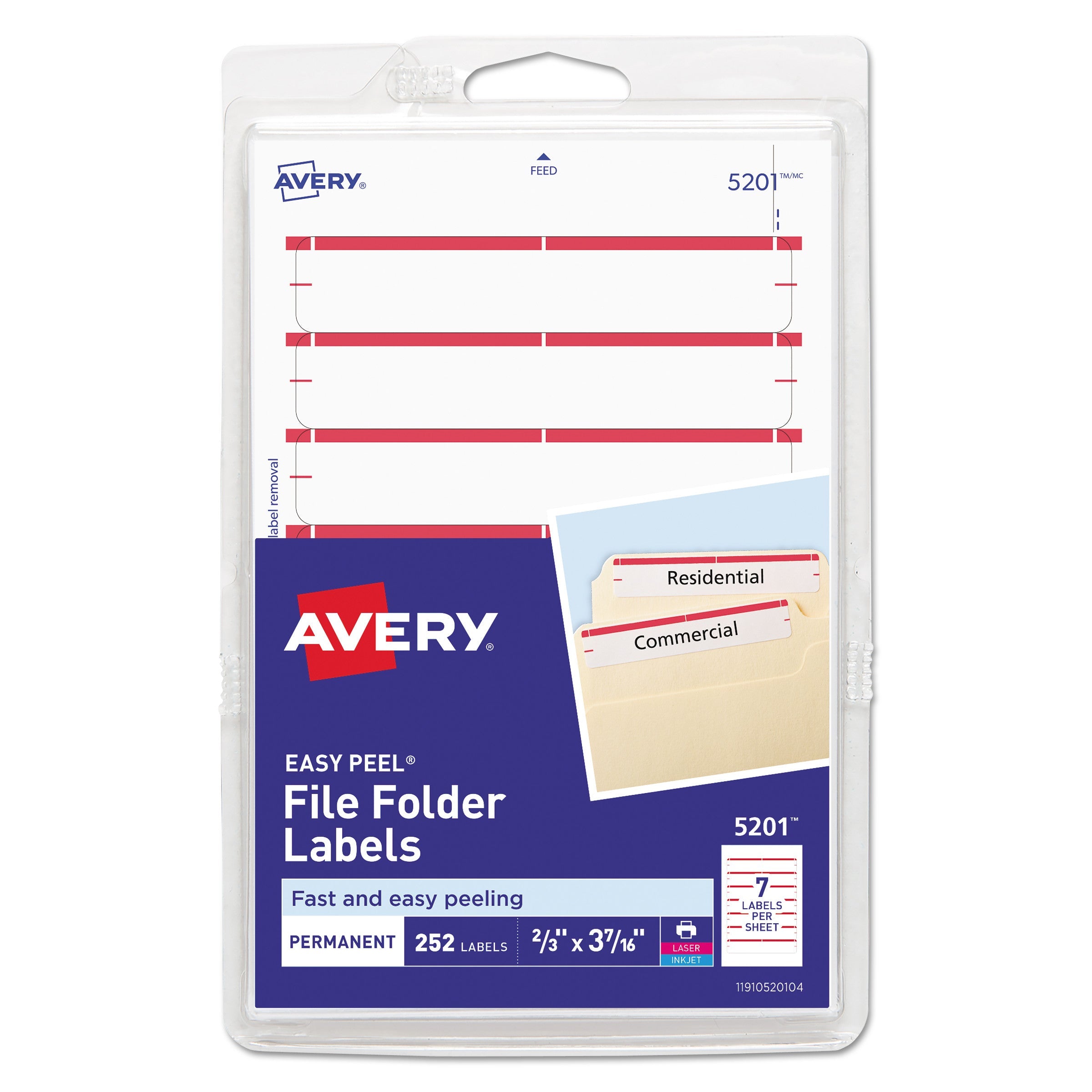 Permanent File Folder Labels | 4"x6" | 252/pack