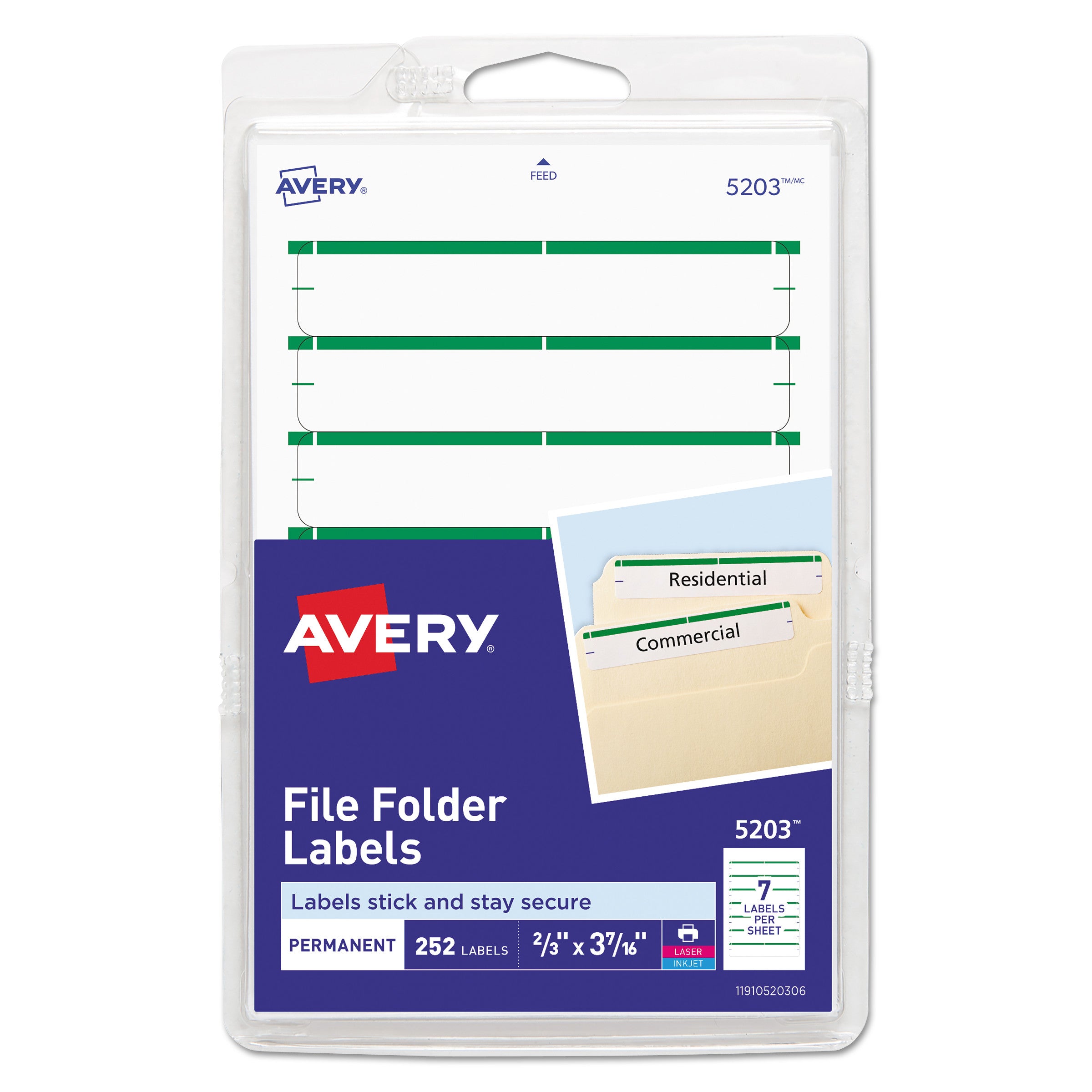 Permanent File Folder Labels | 4"x6" | 252/pack
