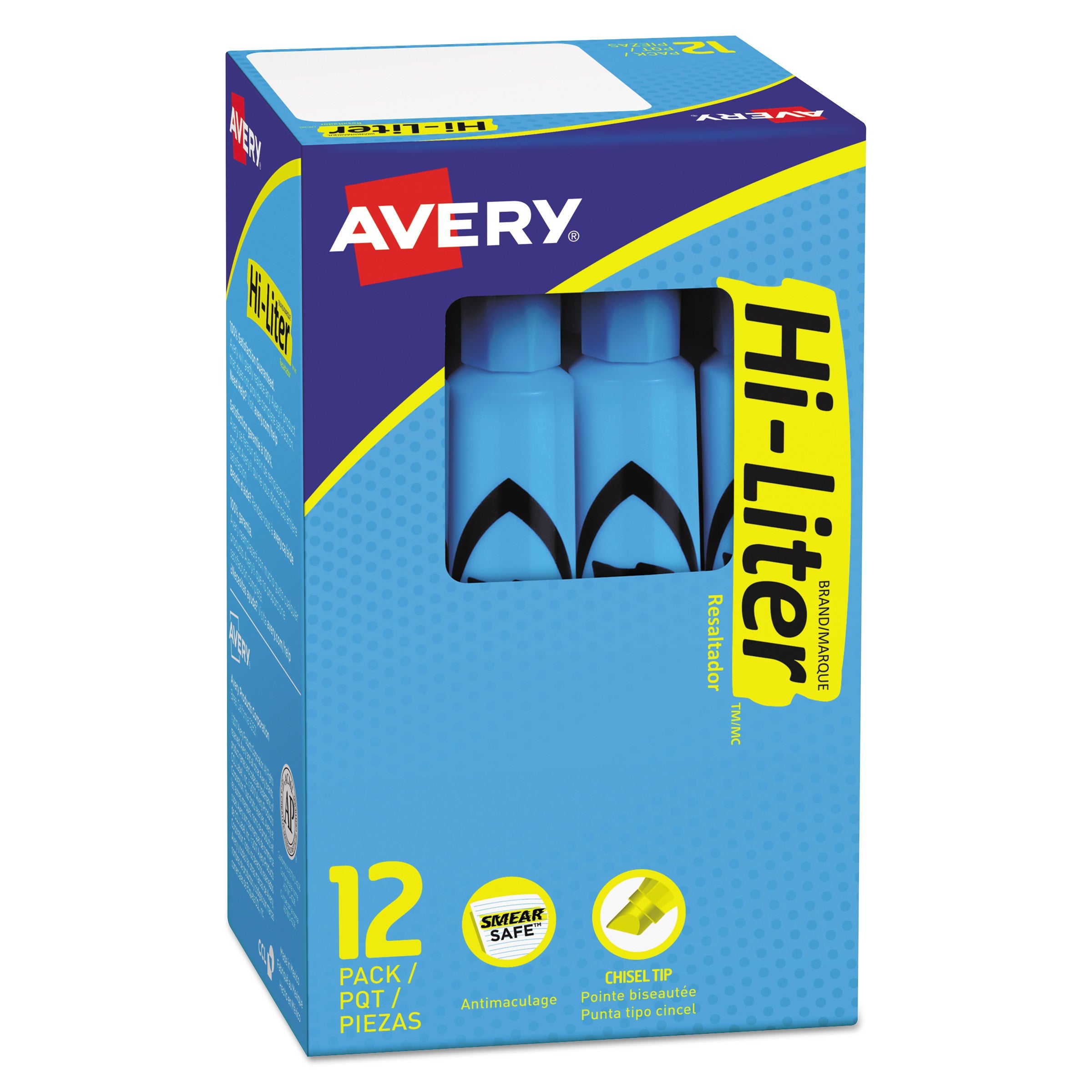 Hi-Liter Desk-Style Highlighter | Light Blue | Dozen