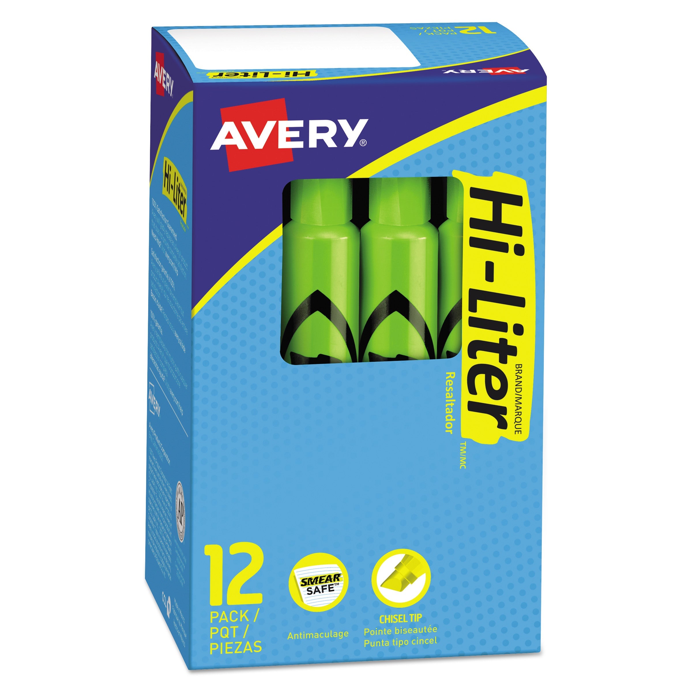 Hi-Liter Desk-Style Highlighter | Green | Dozen