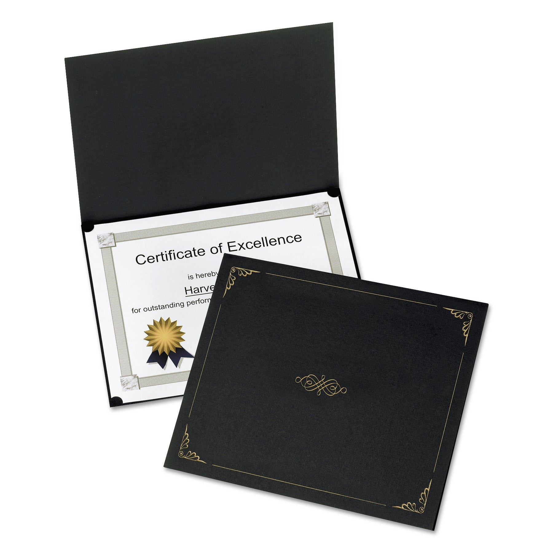 Oxford Certificate Holder | Black 5/Pack