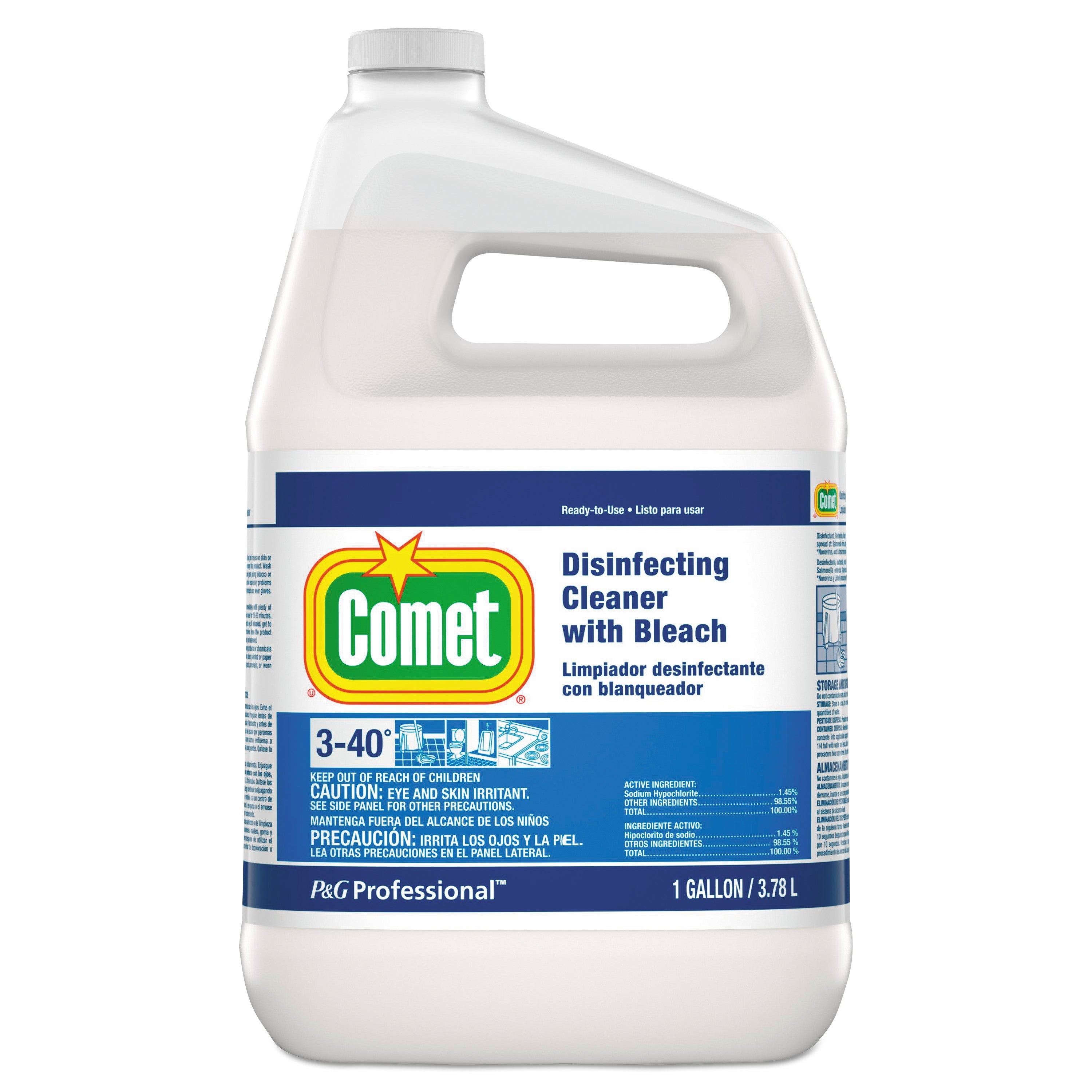 Comet® Disinfecting Cleaner With Bleach, 1 Gal Bottle