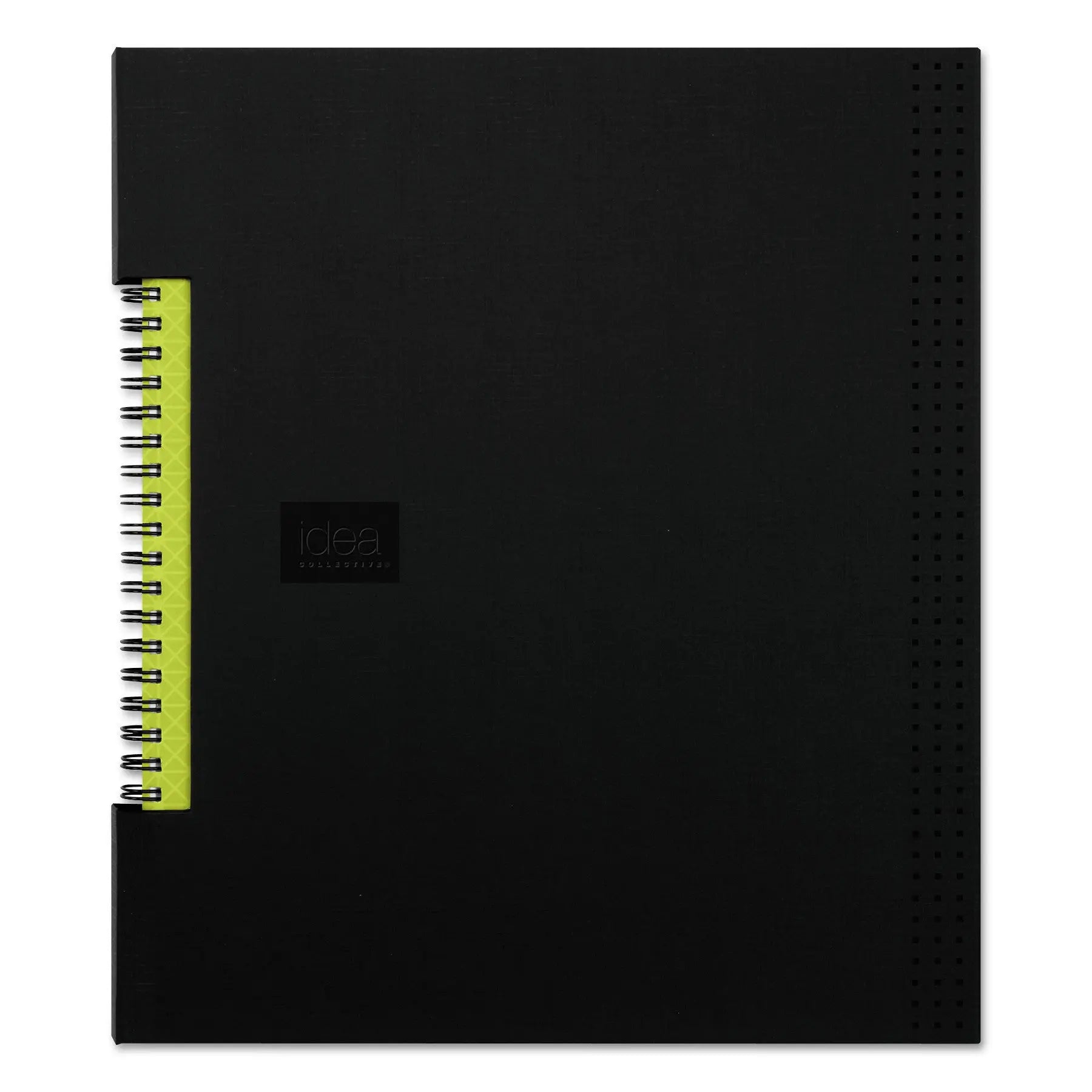 Oxford™ Idea Collective Professional Wirebound Hardcover Notebook, 1-Subject, Medium/College Rule, Black Cover, (80) 11 x 8.5 Sheets