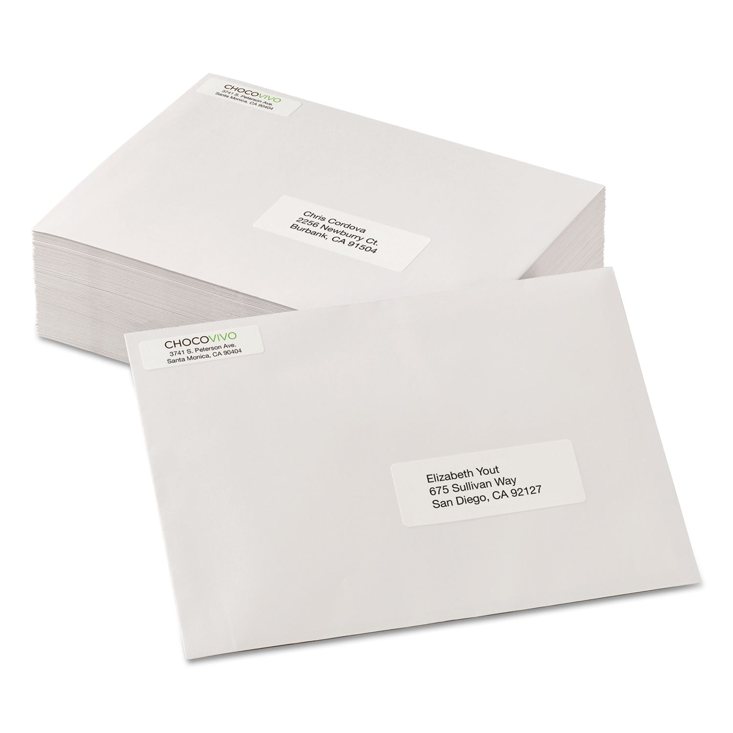 Avery® White Address Labels W/ Sure Feed Technology For Laser Printers, Laser Printers, 0.5 X 1.75, White, 80/sheet, 250 Sheets/box