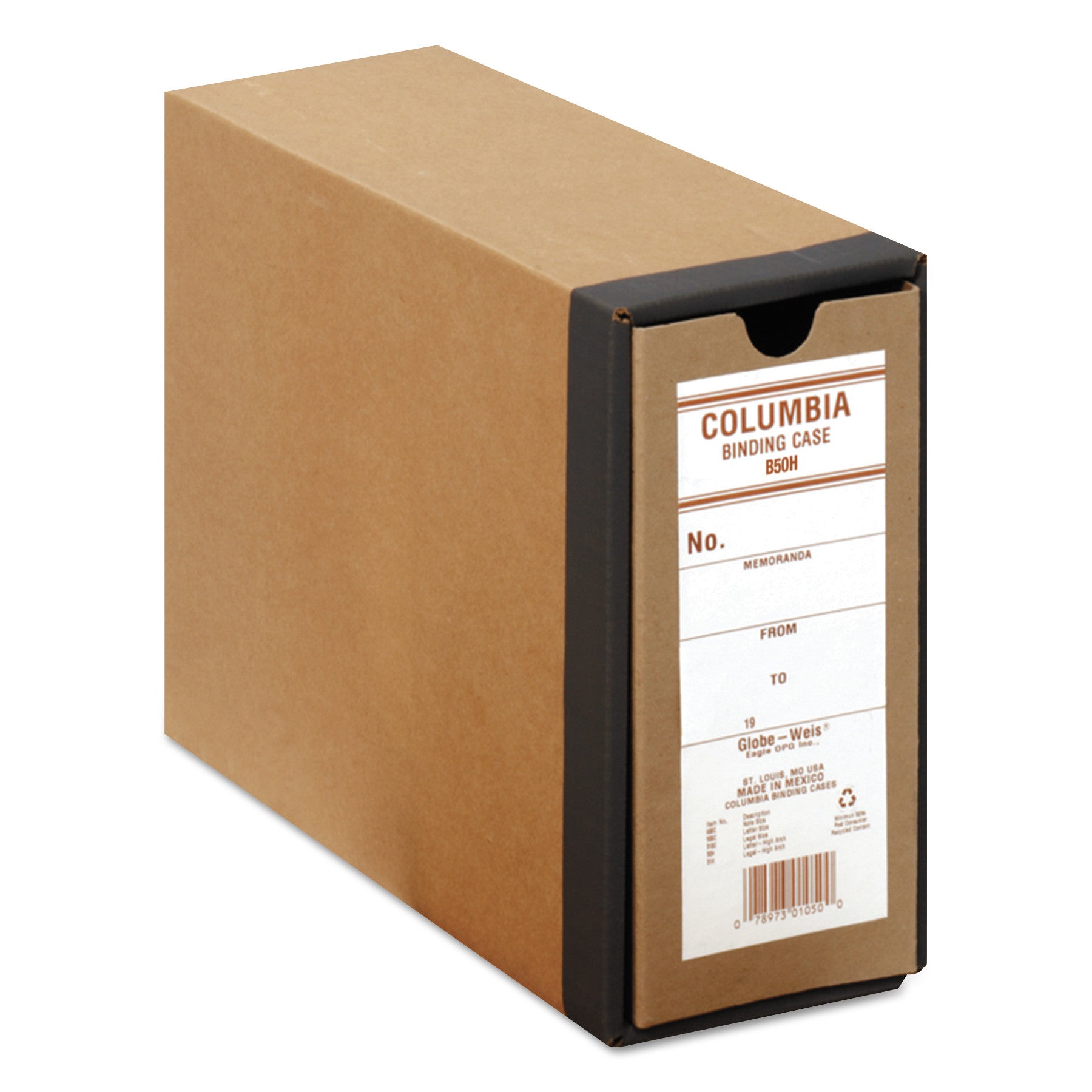 Globe-Weis Columbia Recycled Binding Cases | Kraft