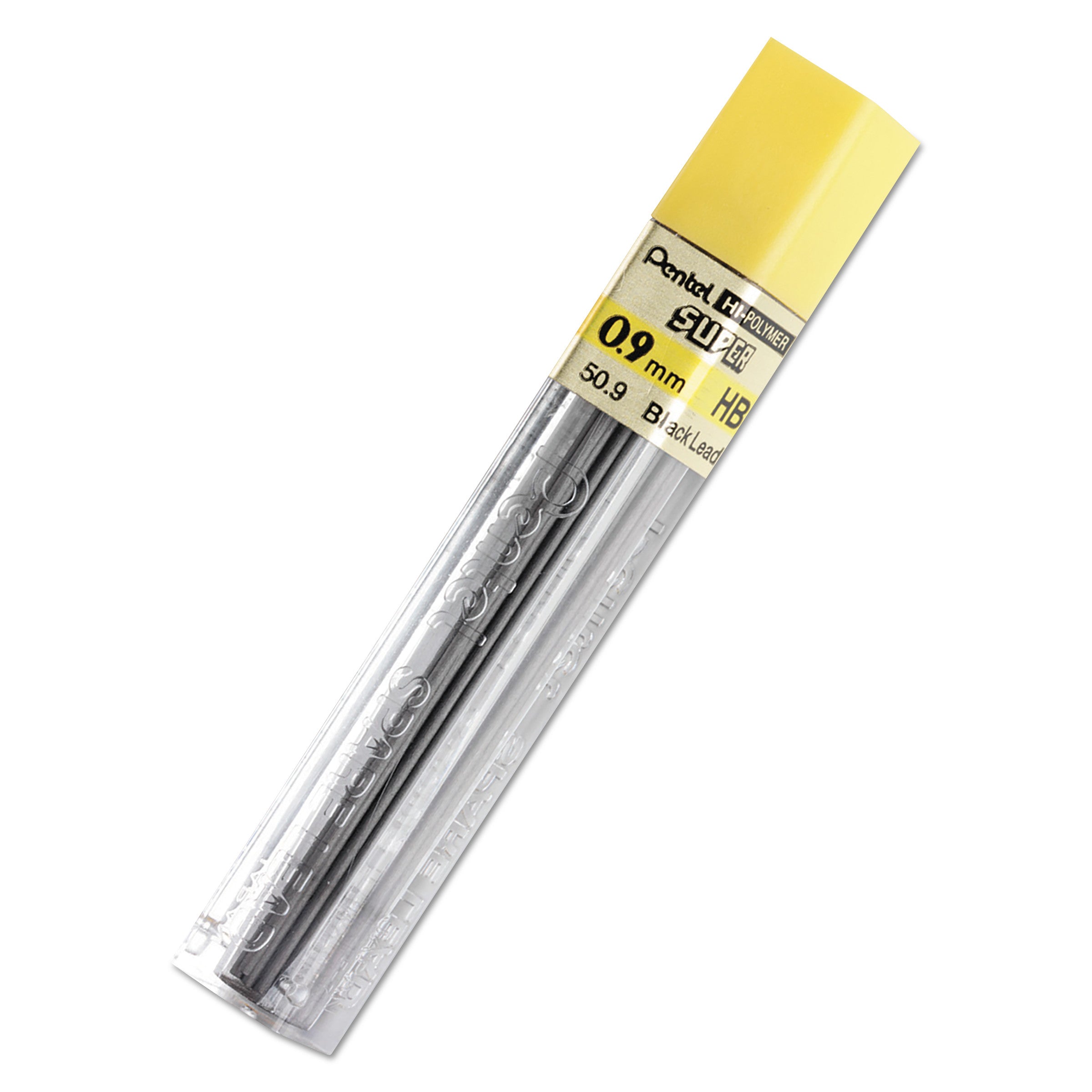 Super Hi-Polymer Lead Refills | 0.9 mm | Black
