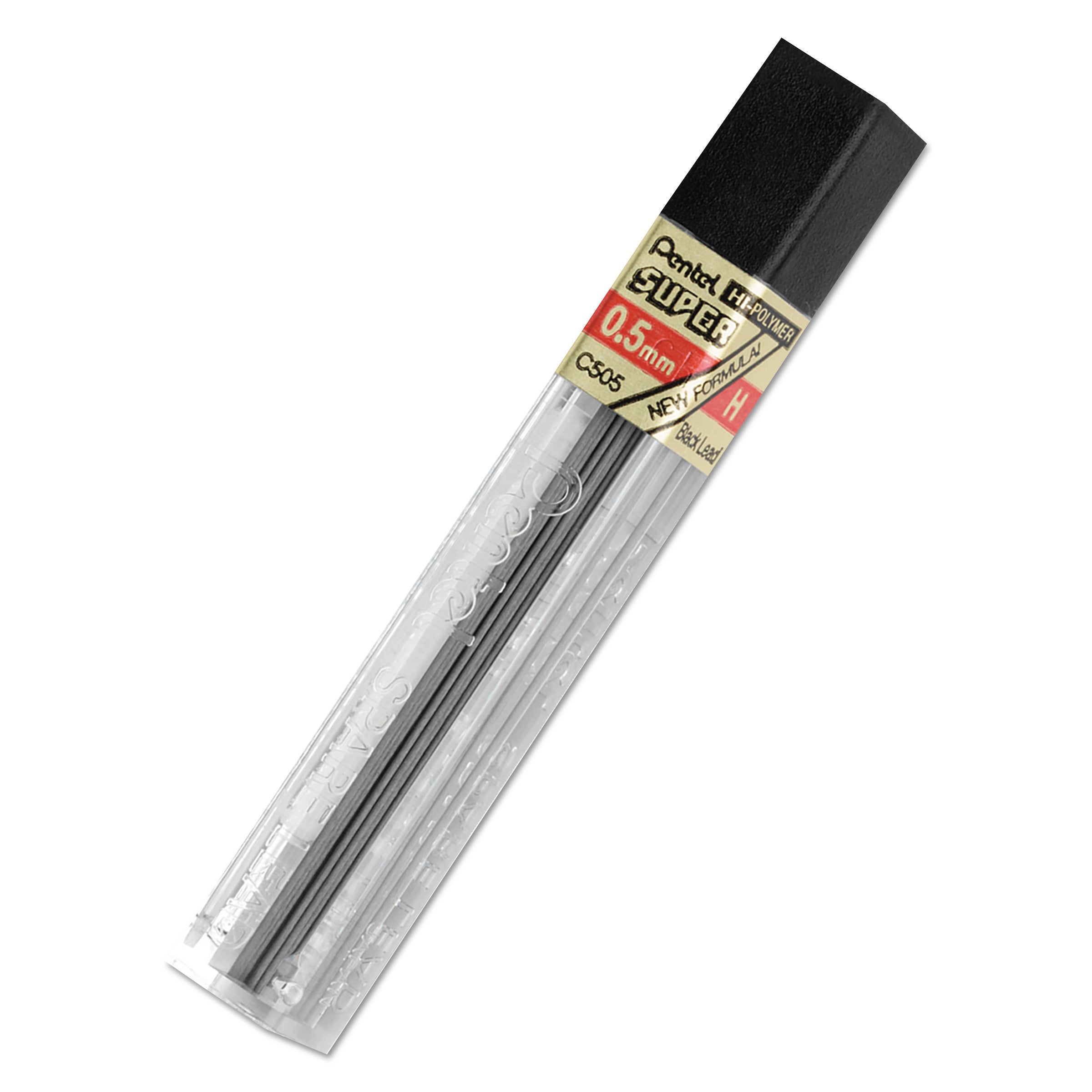 Super Hi-Polymer Lead Refills | 0.5 mm | Black
