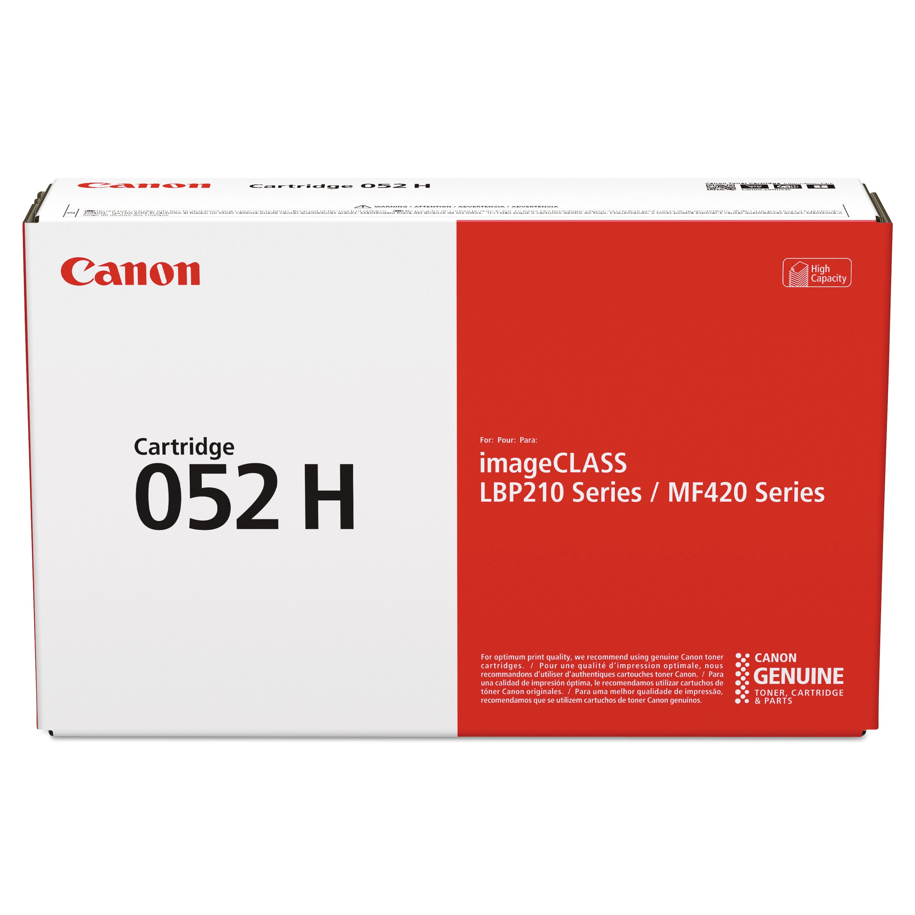Canon® 2200c001 (052h) High-Yield Toner, 9,200 Page-Yield, Black