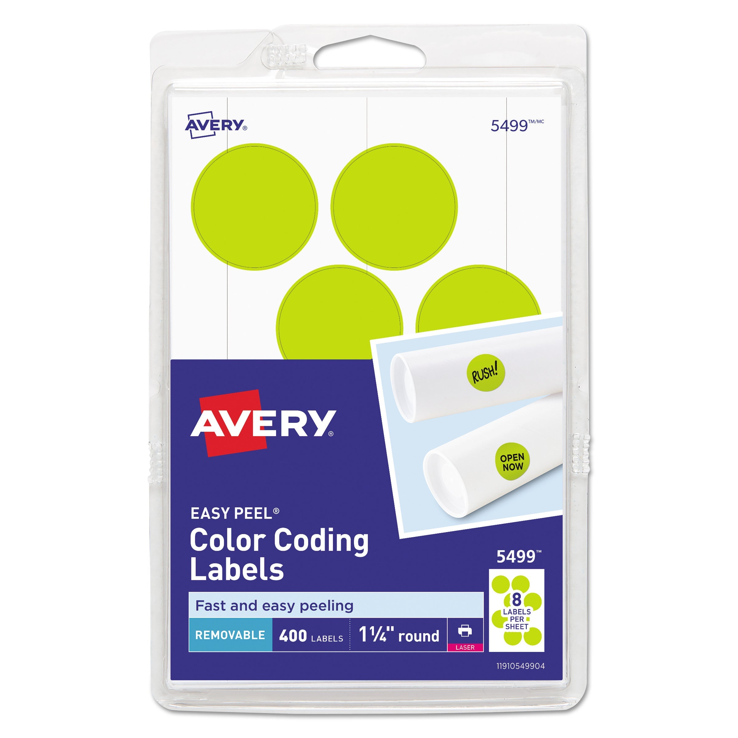 Printable Removable Color-Coding Labels | Yellow
