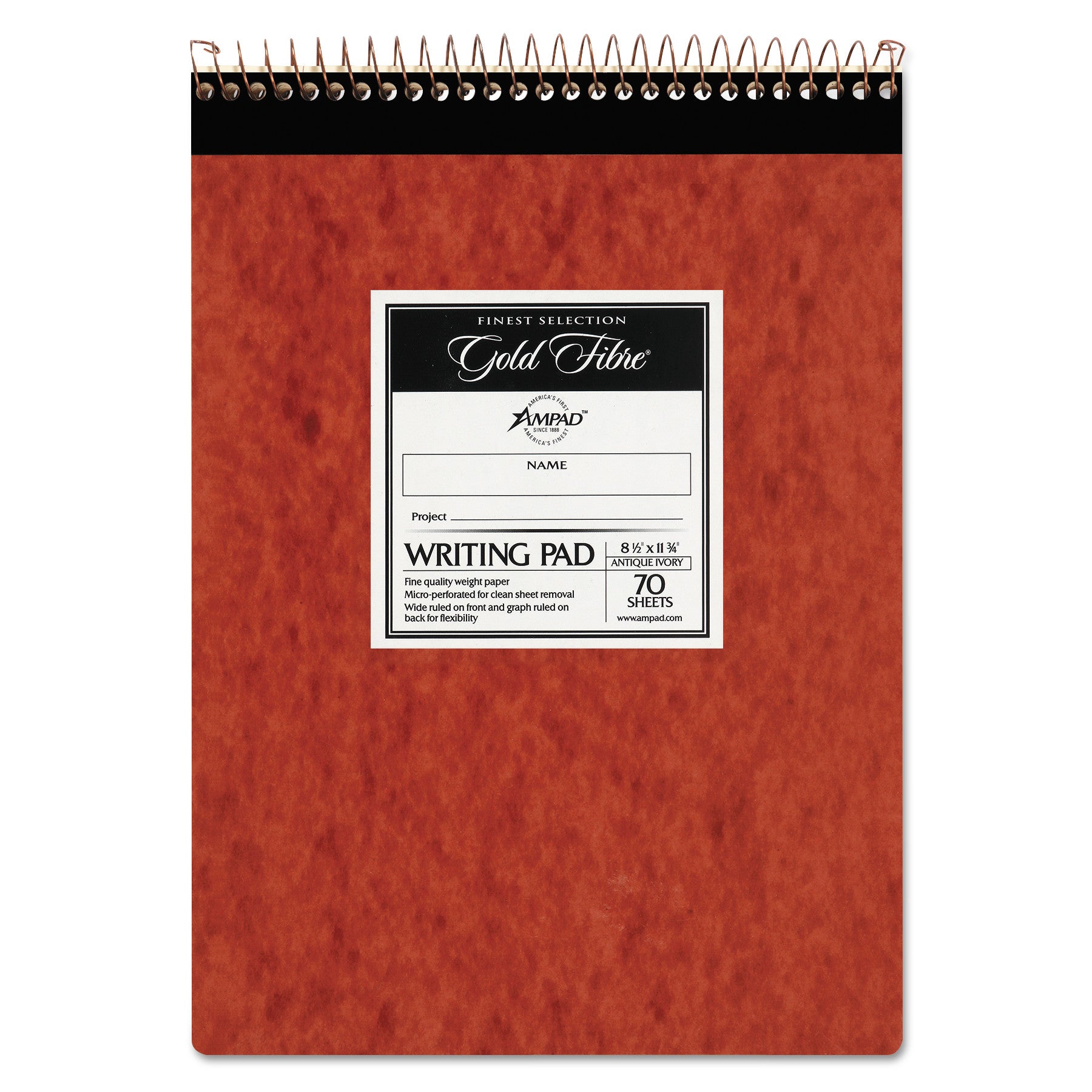Retro Wirebound Writing Pads | Gold Fibre, Ampad®