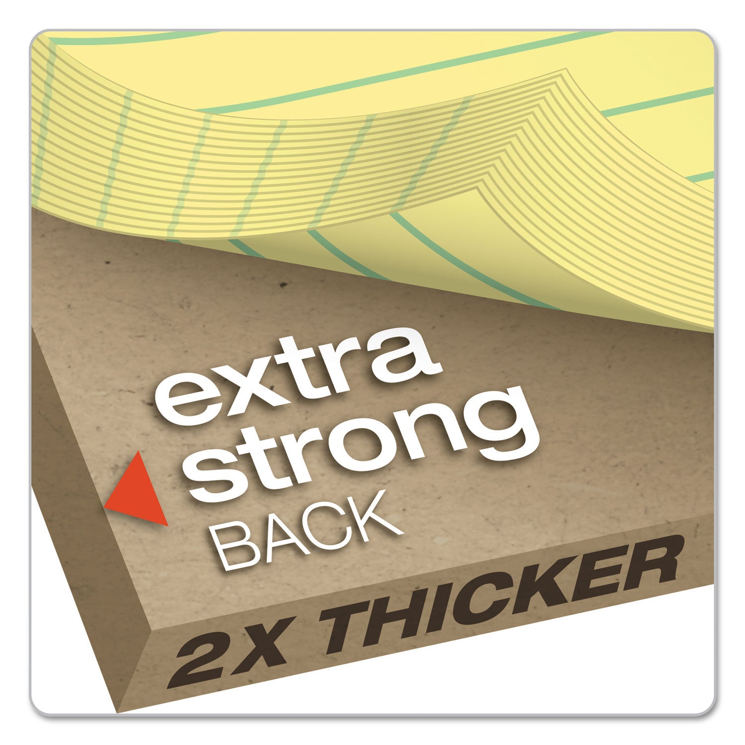 Ampad® Double Sheet Pads, Pitman Rule Variation (offset Dividing Line - 3" Left), 100 Canary-Yellow 8.5 X 11.75 Sheets