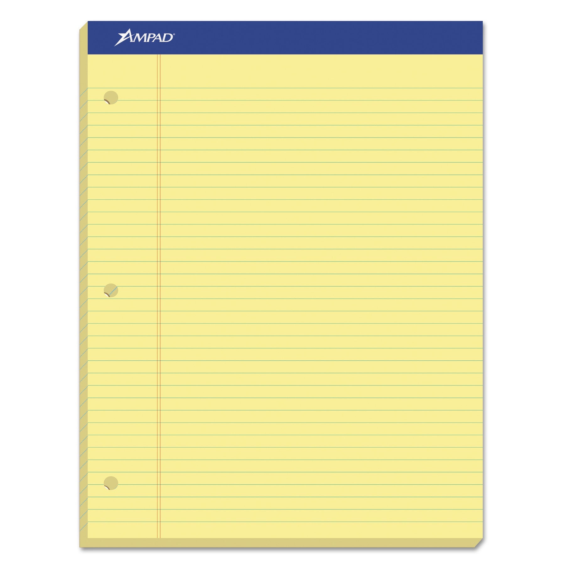 Ampad Double Sheet Pads | Medium Rule Canary