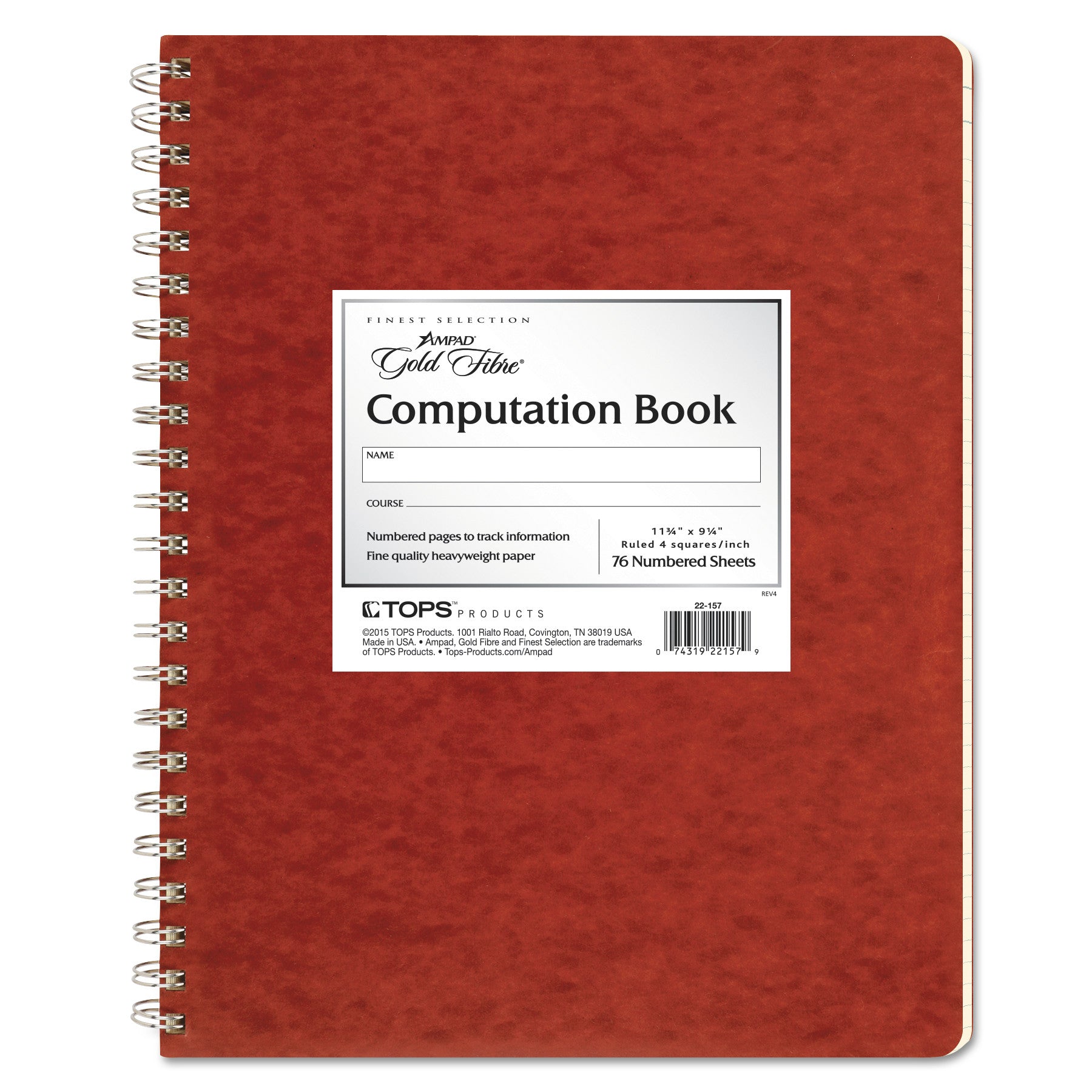 Ampad® Computation Book | 4x4 Quadrille