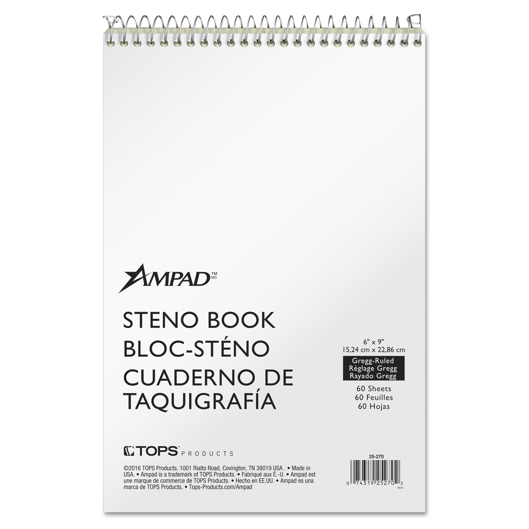 Ampad® Steno Pads | 6x9 Green-Tint