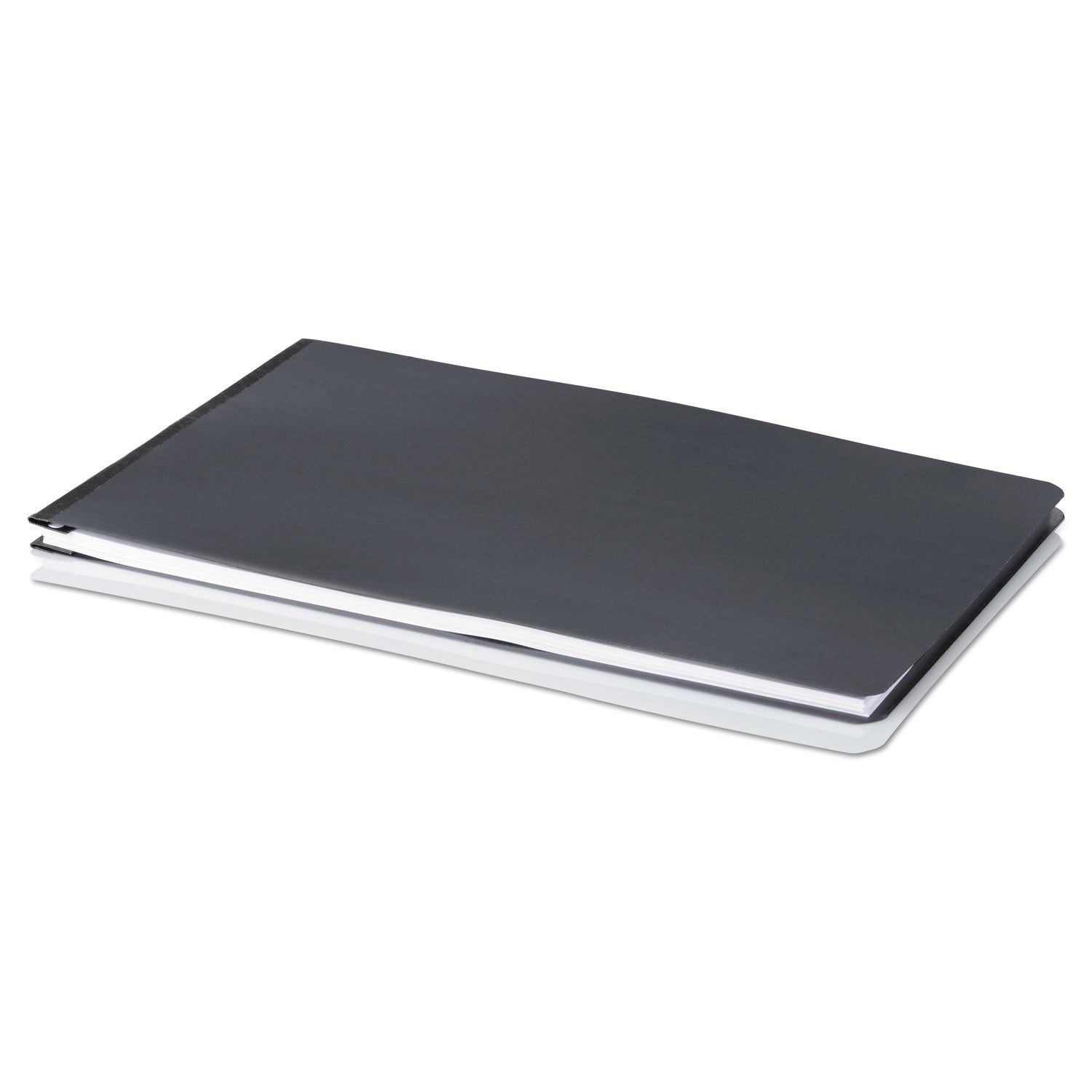 ACCO Pressboard Report Cover with Tyvek Reinforced Hinge, Two-Piece Prong Fastener, 2" Capacity, 8.5 x 14, Black/Black
