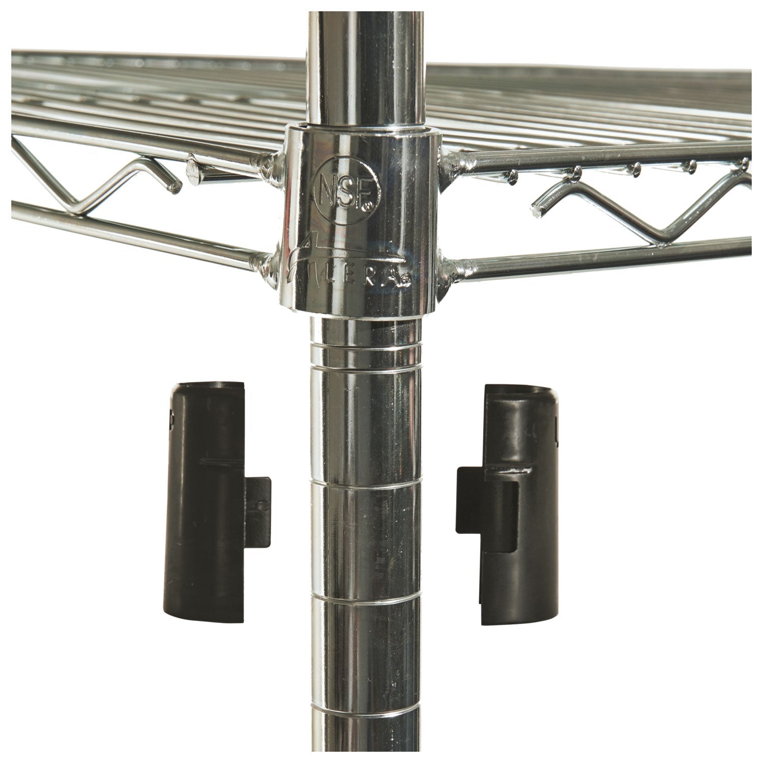 Alera® NSF Certified Industrial Four-Shelf Wire Shelving Kit, 48w x 24d x 72h, Silver