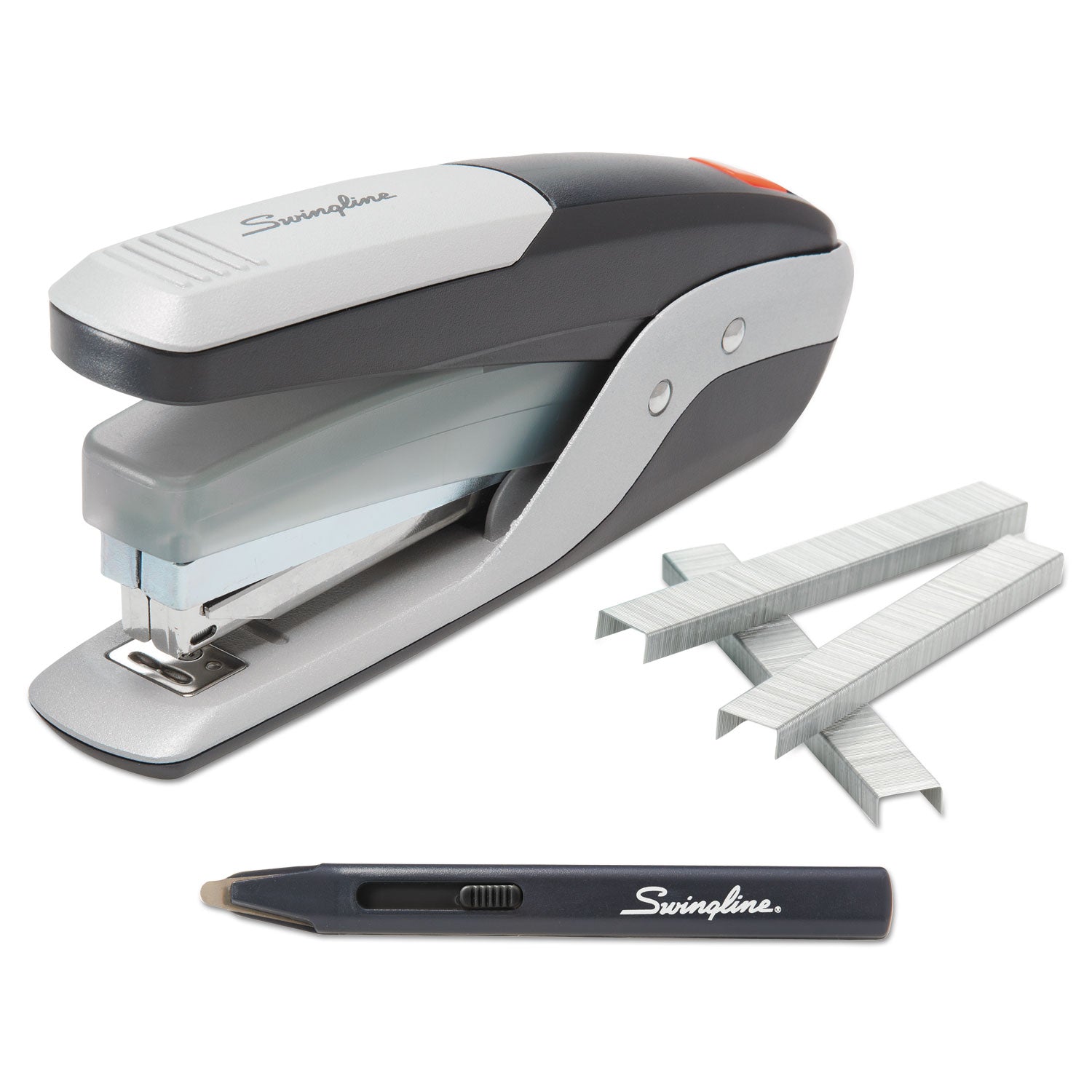 Swingline® Quick Touch Stapler Value Pack, 28-Sheet Capacity, Black/silver