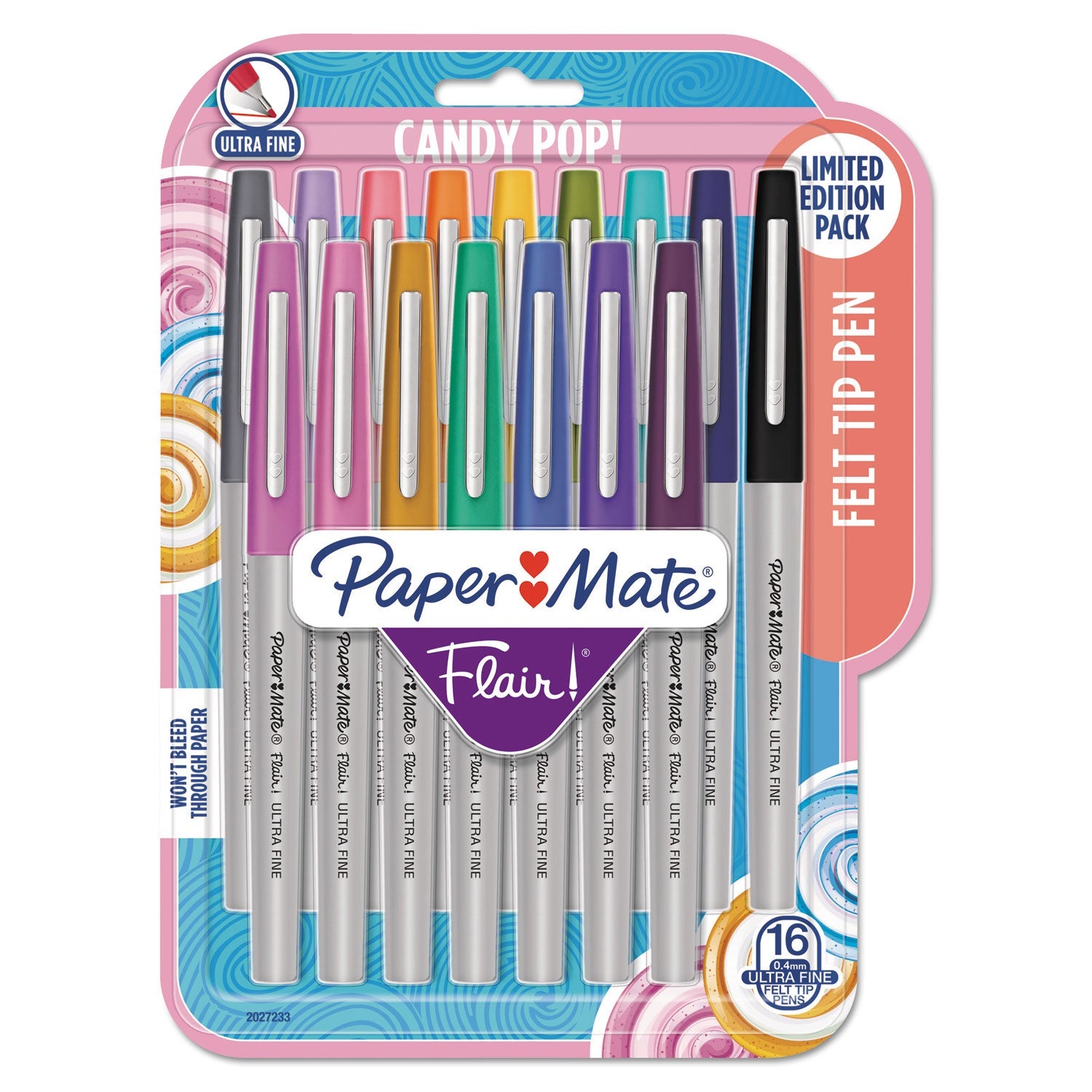 Flair Felt Tip Pen | Assorted Colors, 16-Pack