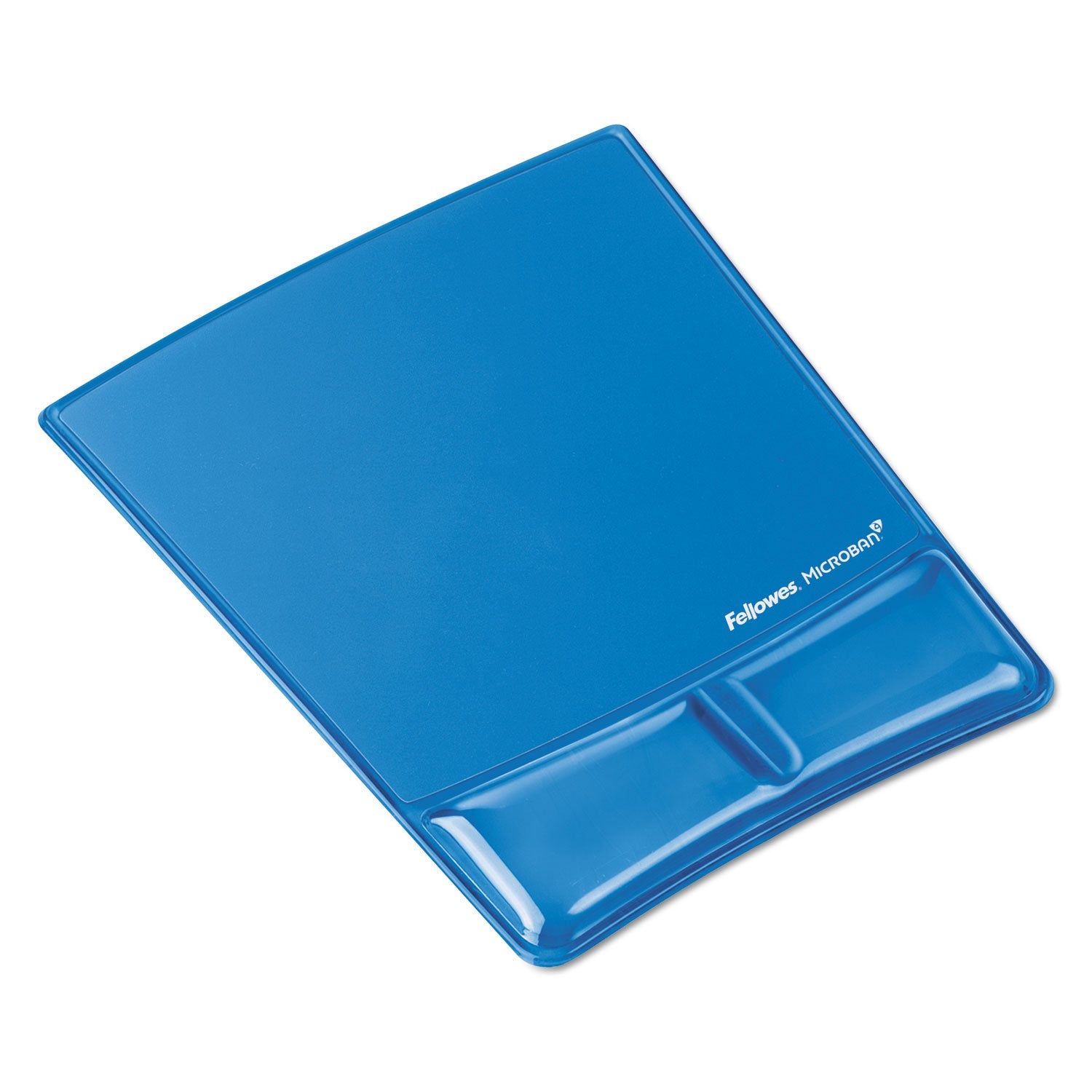 Gel Wrist Support Mouse Pad | Fellowes®, Blue