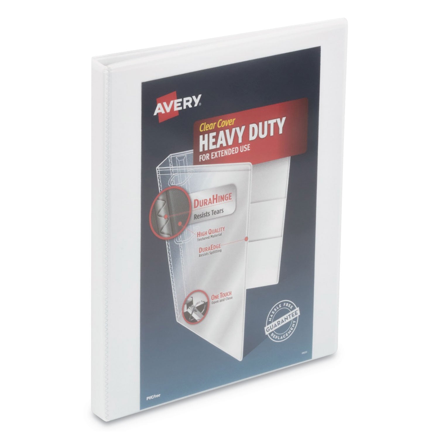 Heavy-Duty View Binder | 0.5" Slant Rings, White