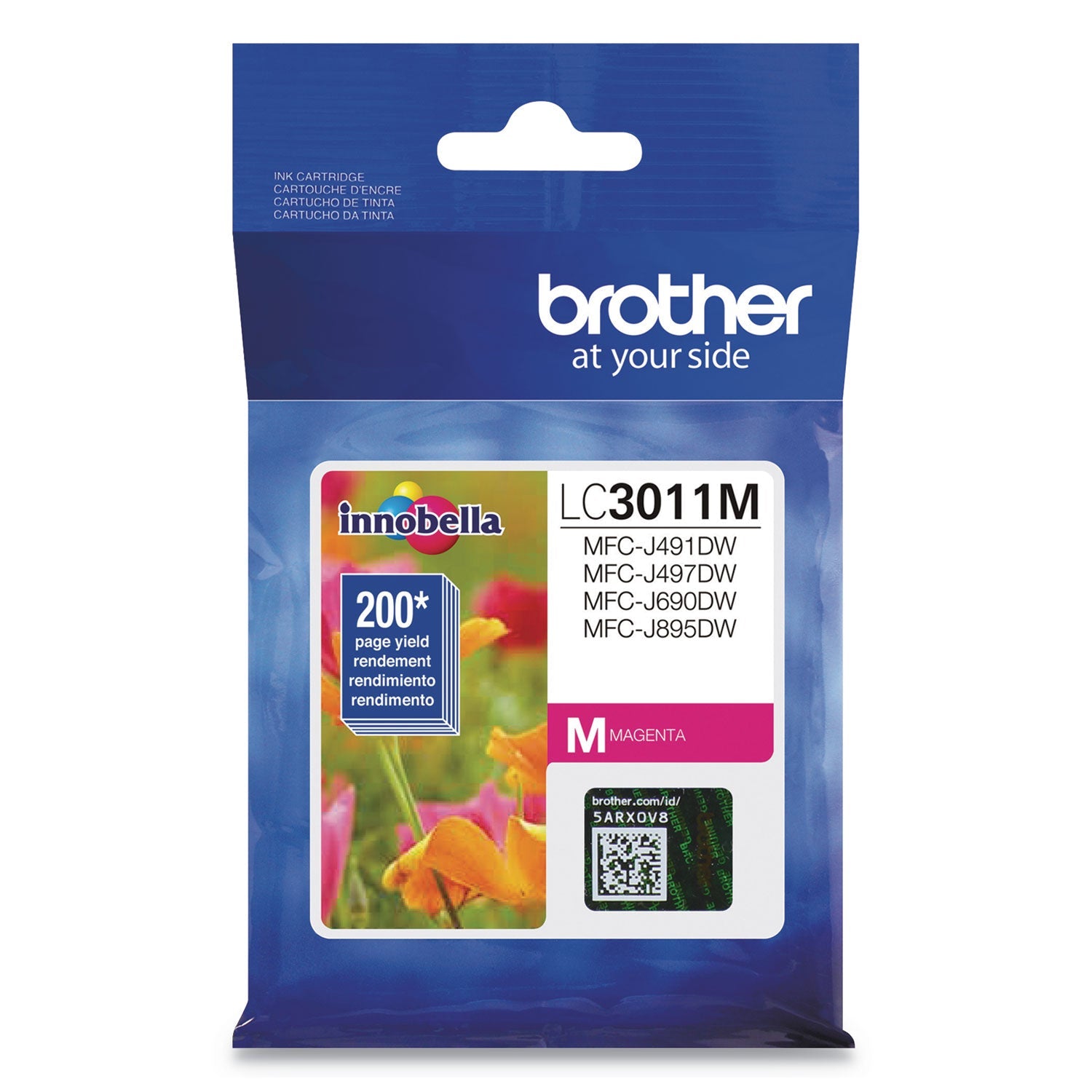 Magenta Ink Cartridge | Brother LC3011M, 200-Yield