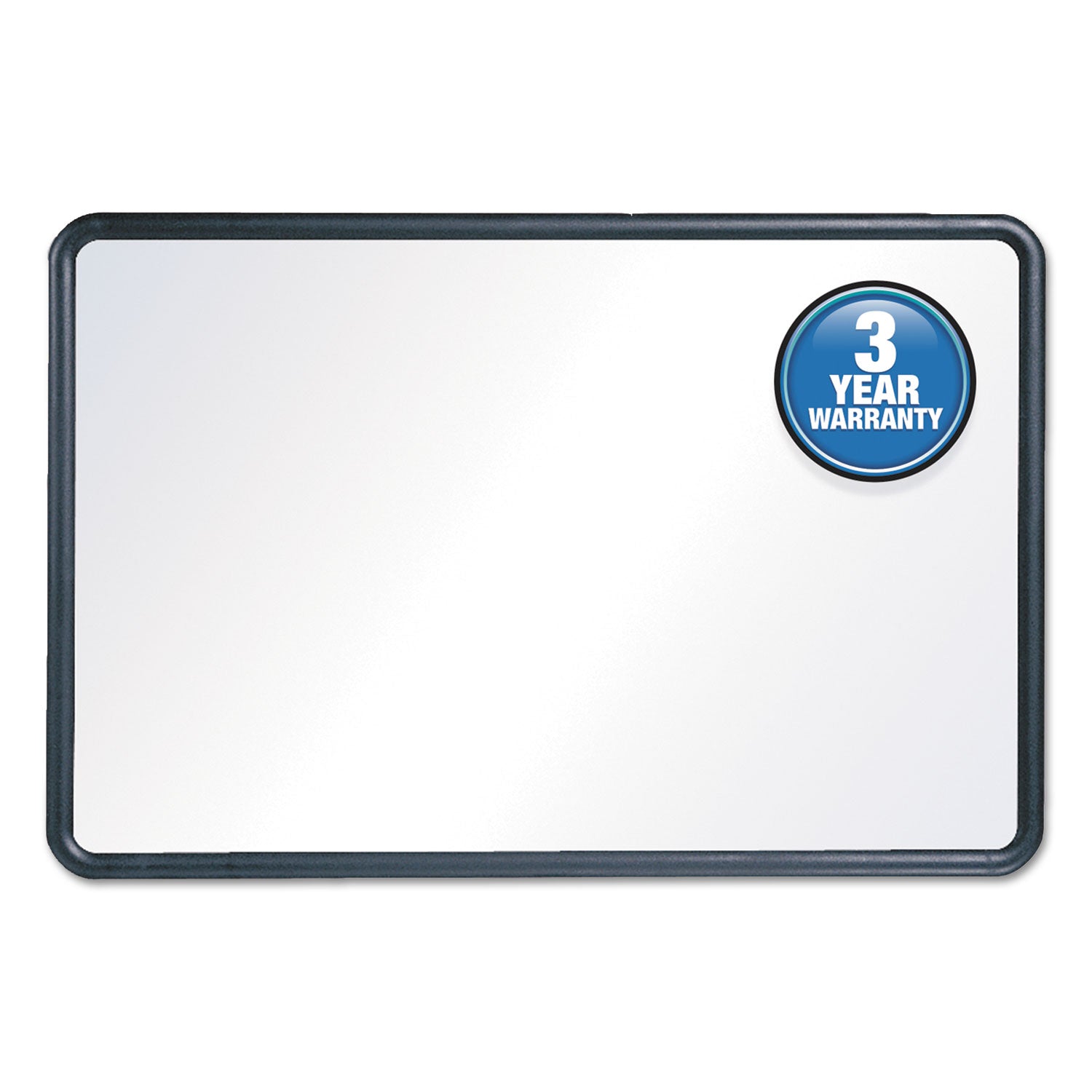 Quartet® Contour Dry Erase Board, 24" x 18", White Surface, Black Plastic Frame