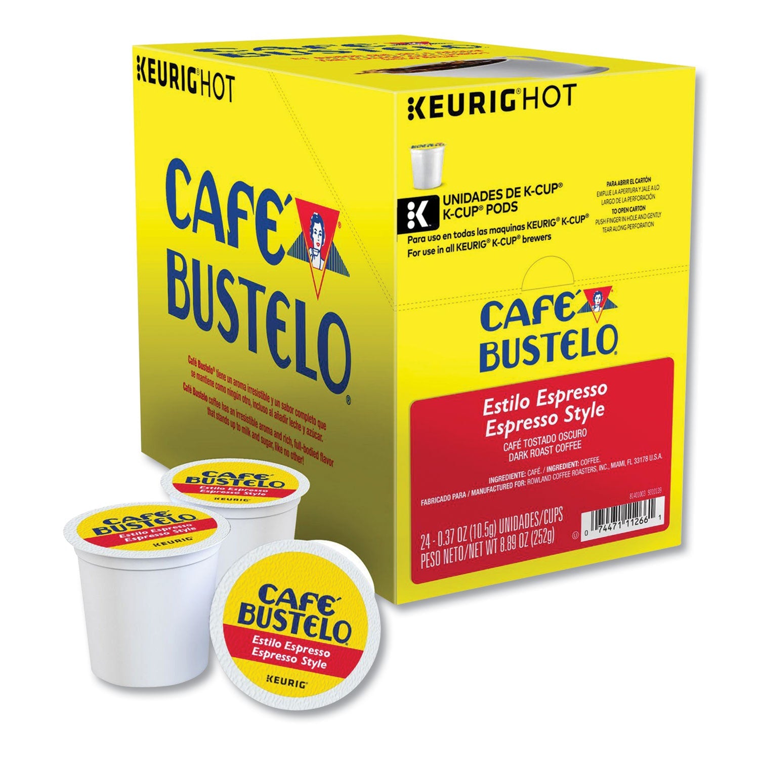 Café Bustelo Espresso Style K-Cups, 24/box