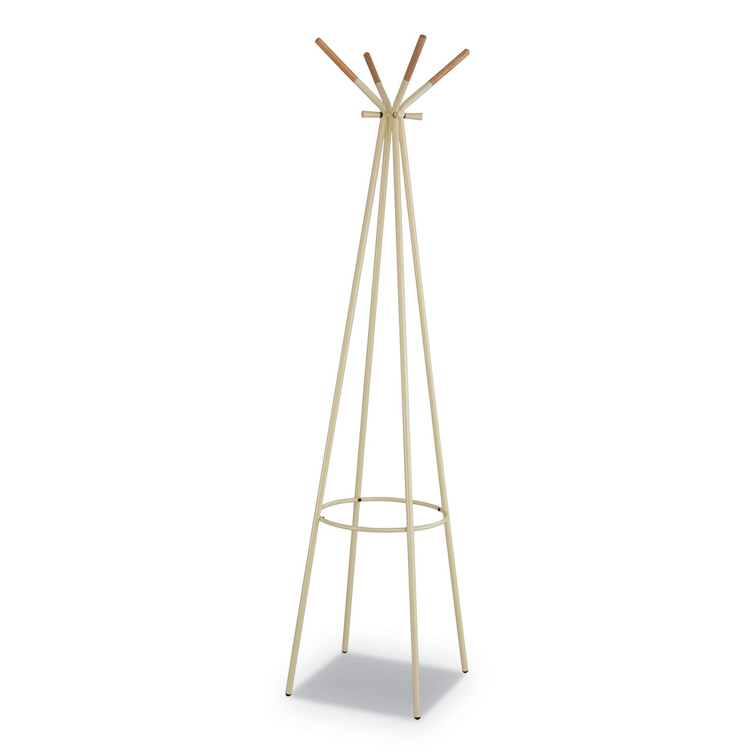 Safco Family Coat Rack | 4-Hook | Cream