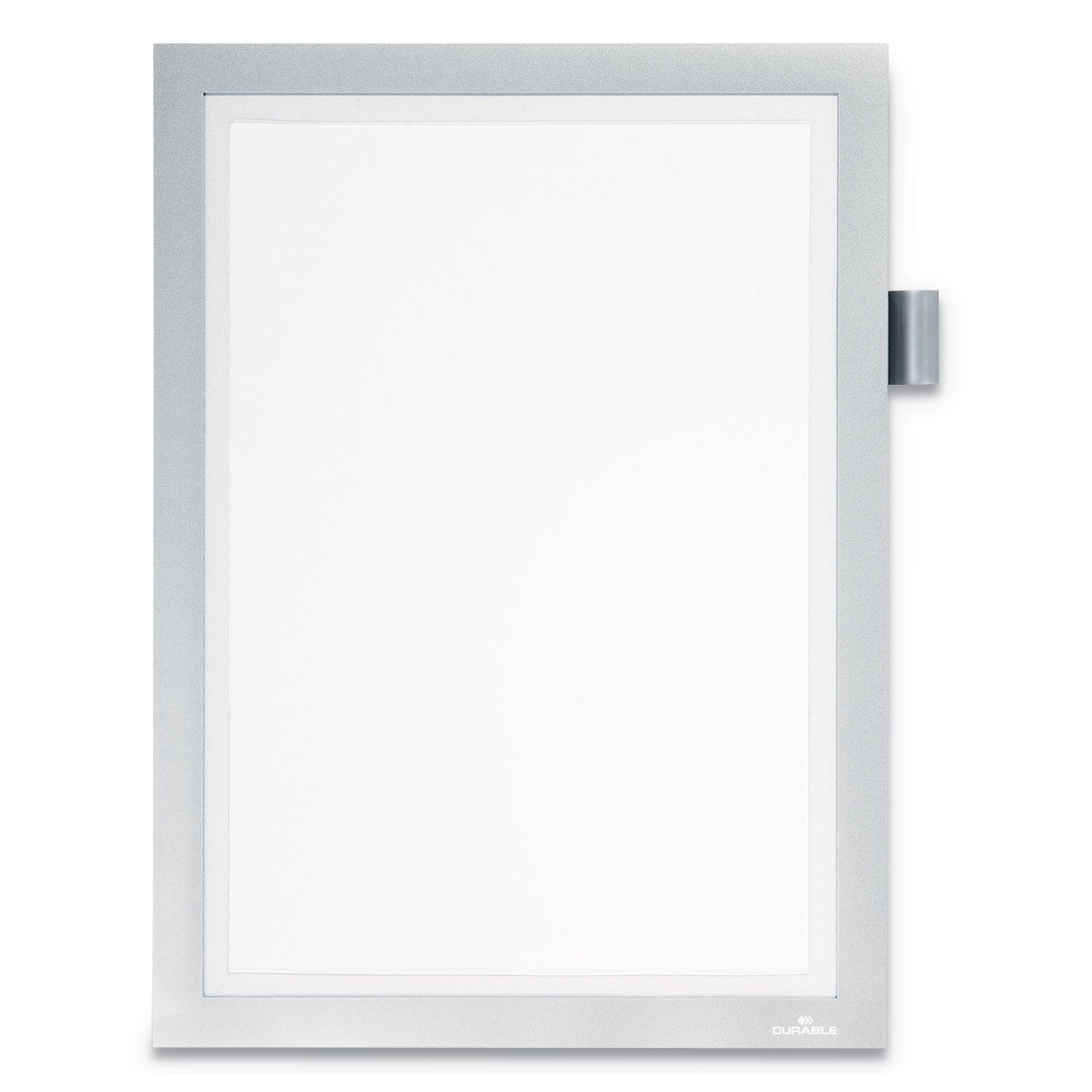Durable DURAFRAME Note Sign Holder | Silver