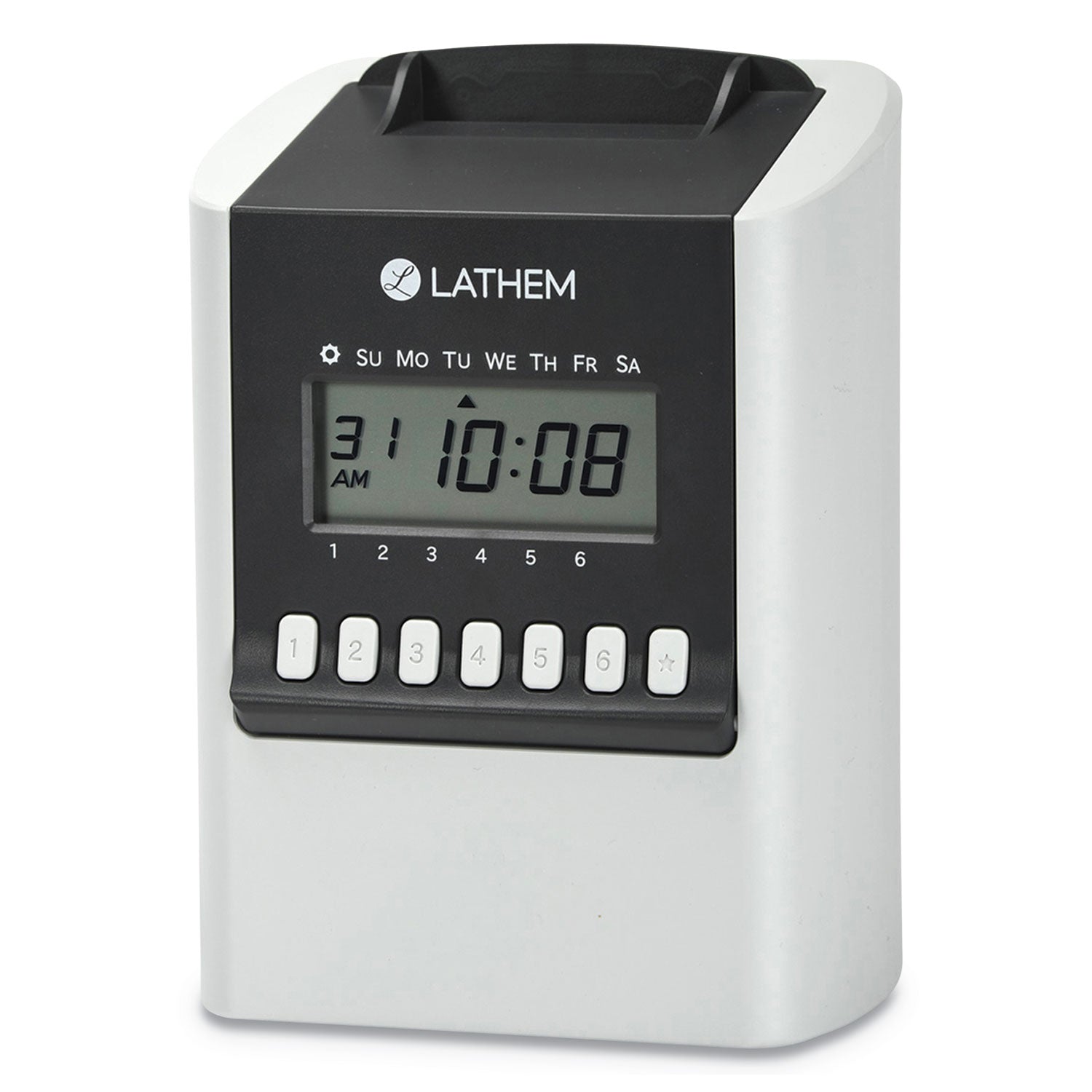 700E Calculating Time Clock | Digital, White