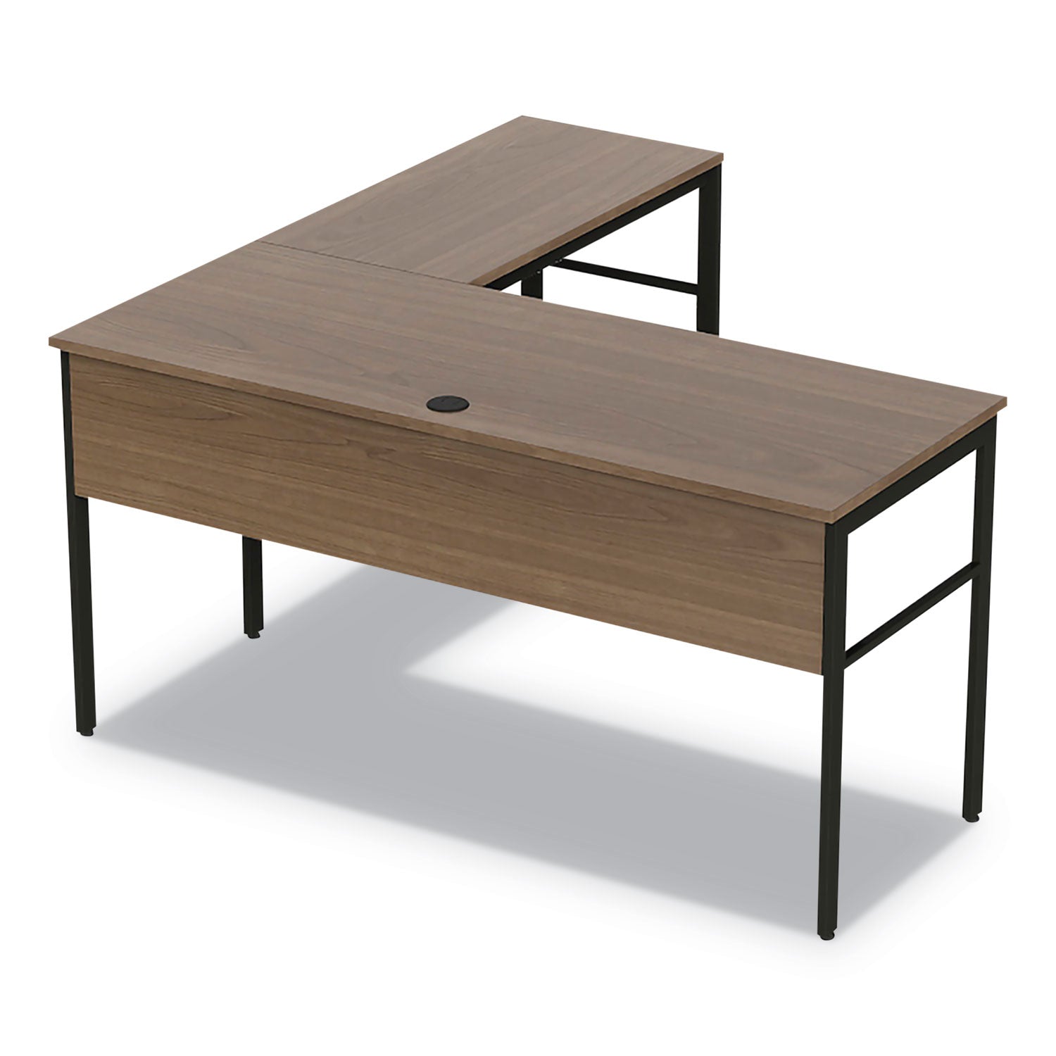 Urban L-Shaped Desk | 59" Natural Walnut