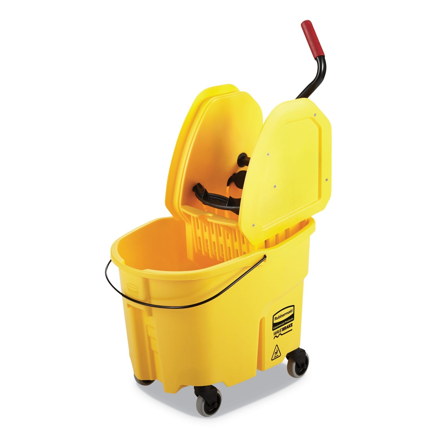 Wavebrake Mop Bucket | Down-Press, 35 Qt, Yellow