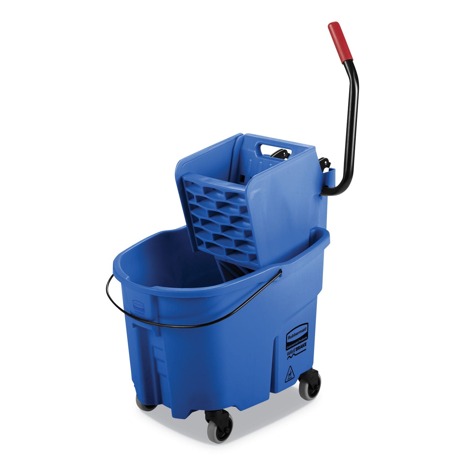 Wavebrake Mop Bucket | Side-Press, 35 Qt, Blue