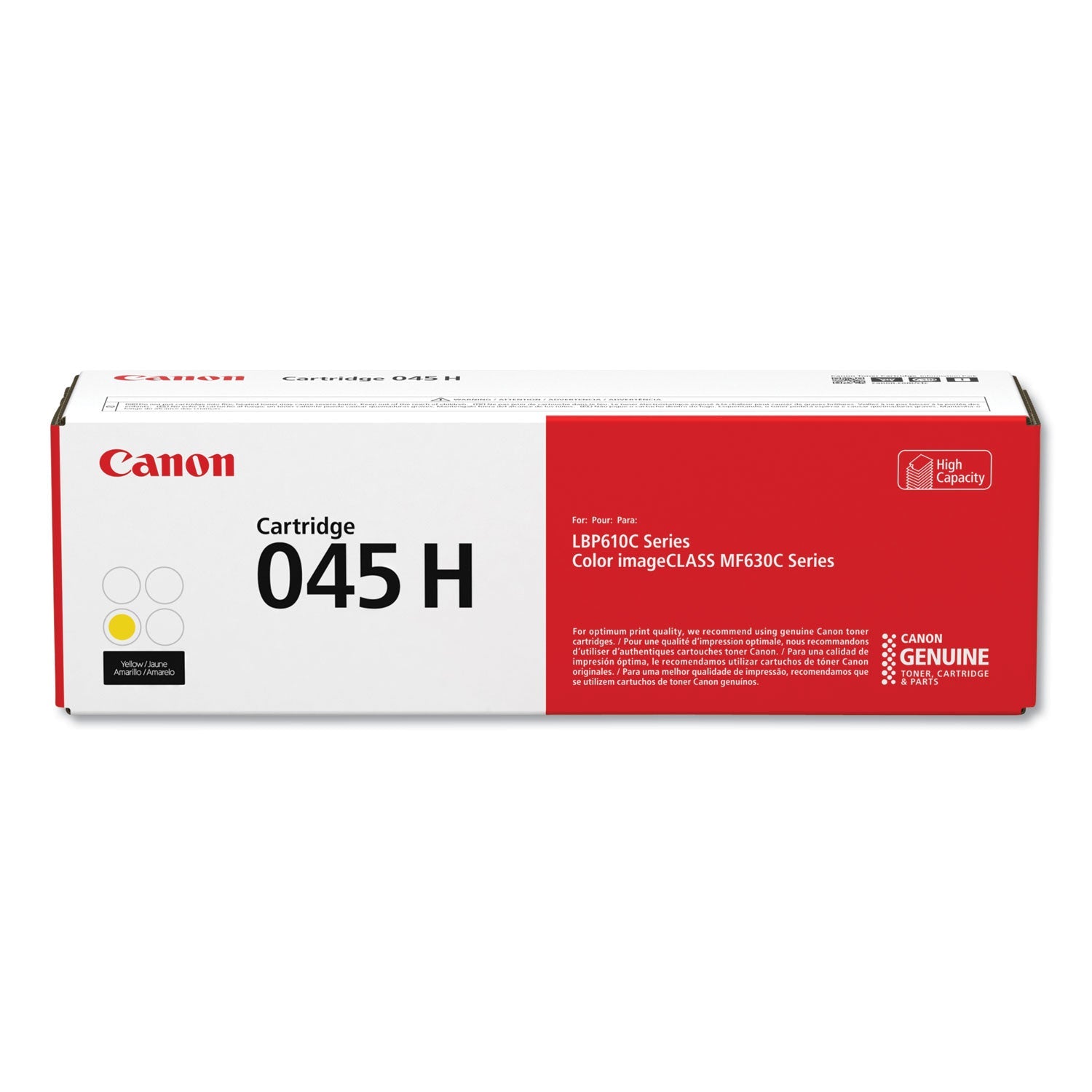 Canon 045 High-Yield Toner | Yellow, 2,200 Pgs