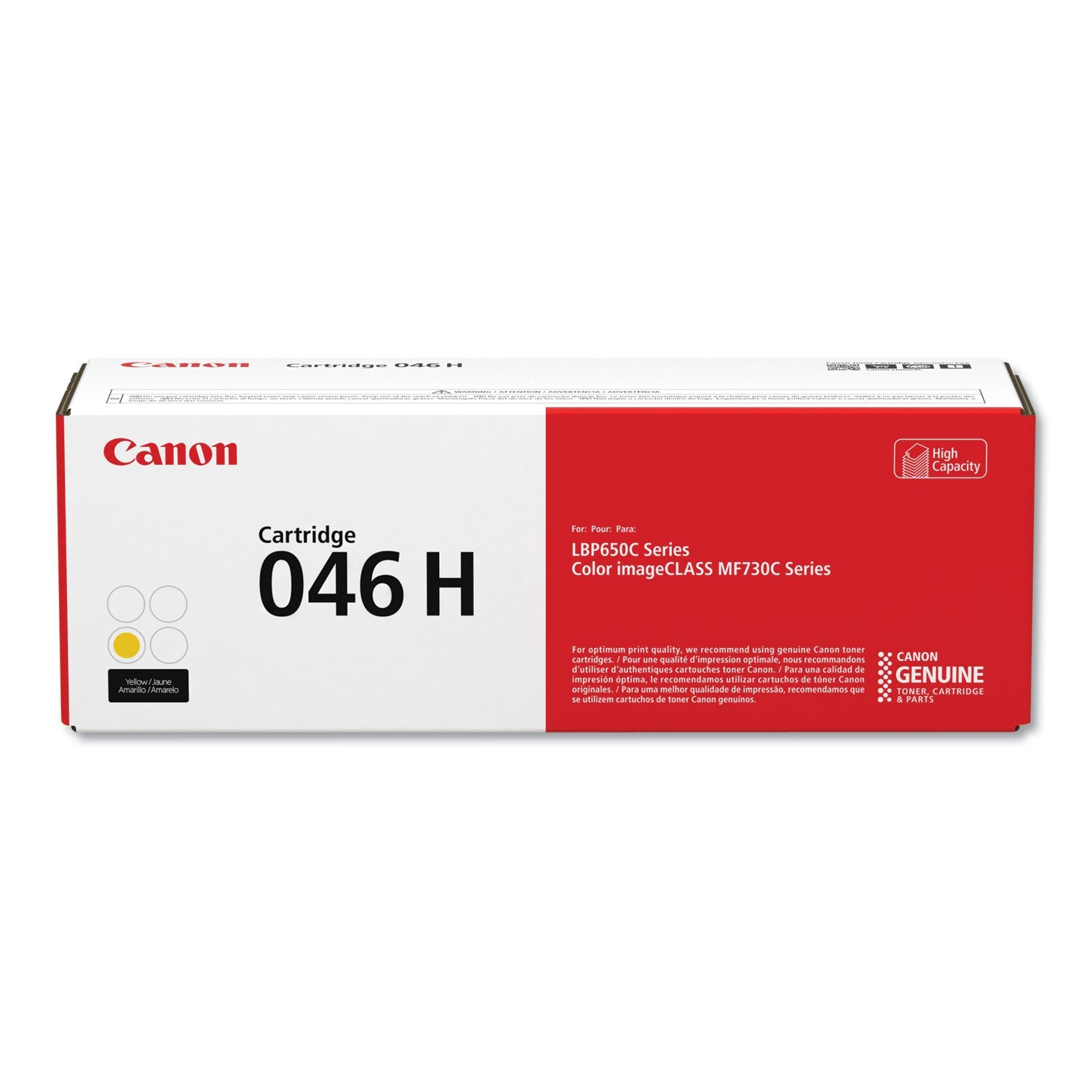 Canon® 1251c001 (046) High-Yield Toner, 5,000 Page-Yield, Yellow