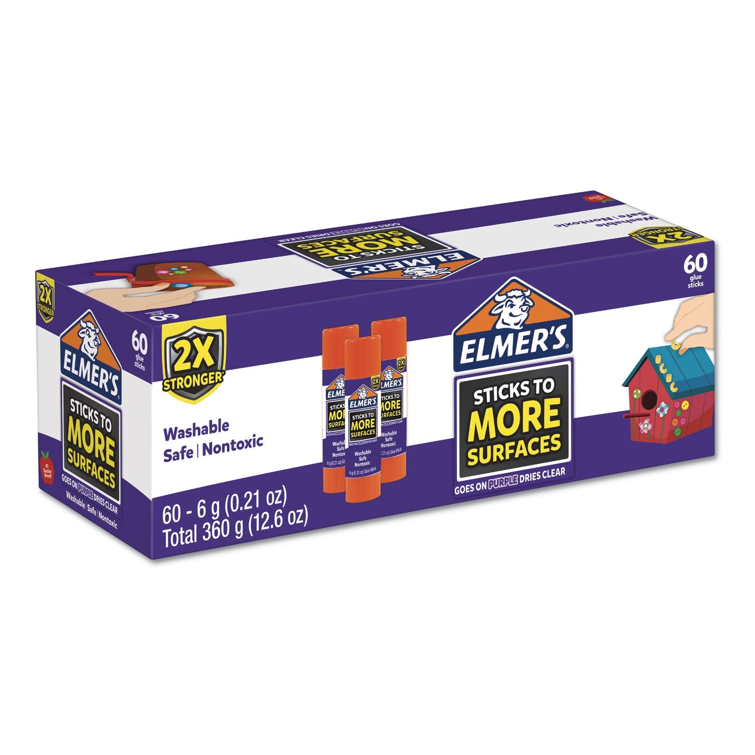 Extra-Strength School Glue Sticks | 60-Pack
