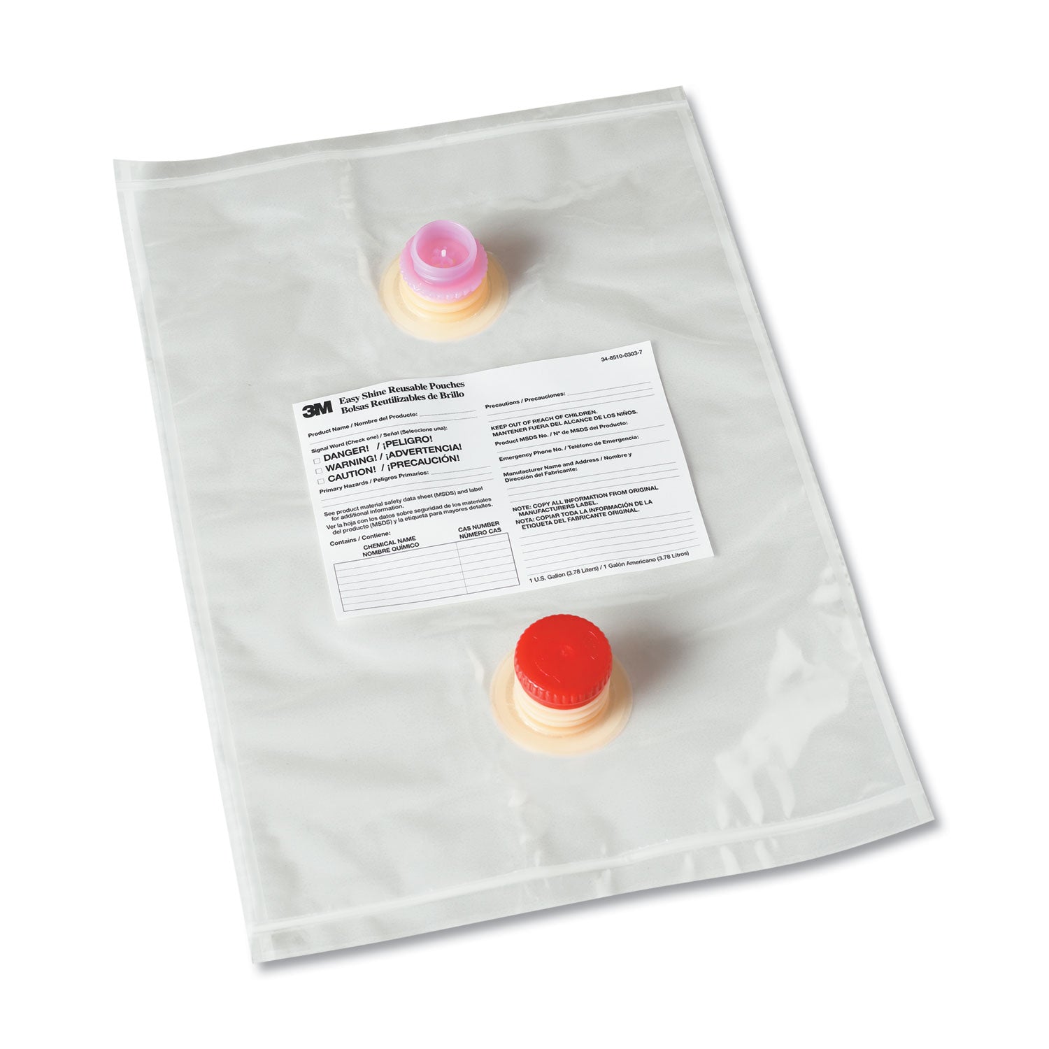 3M™ Easy Shine Applicator Kit, Reusable Pouches, 5/carton