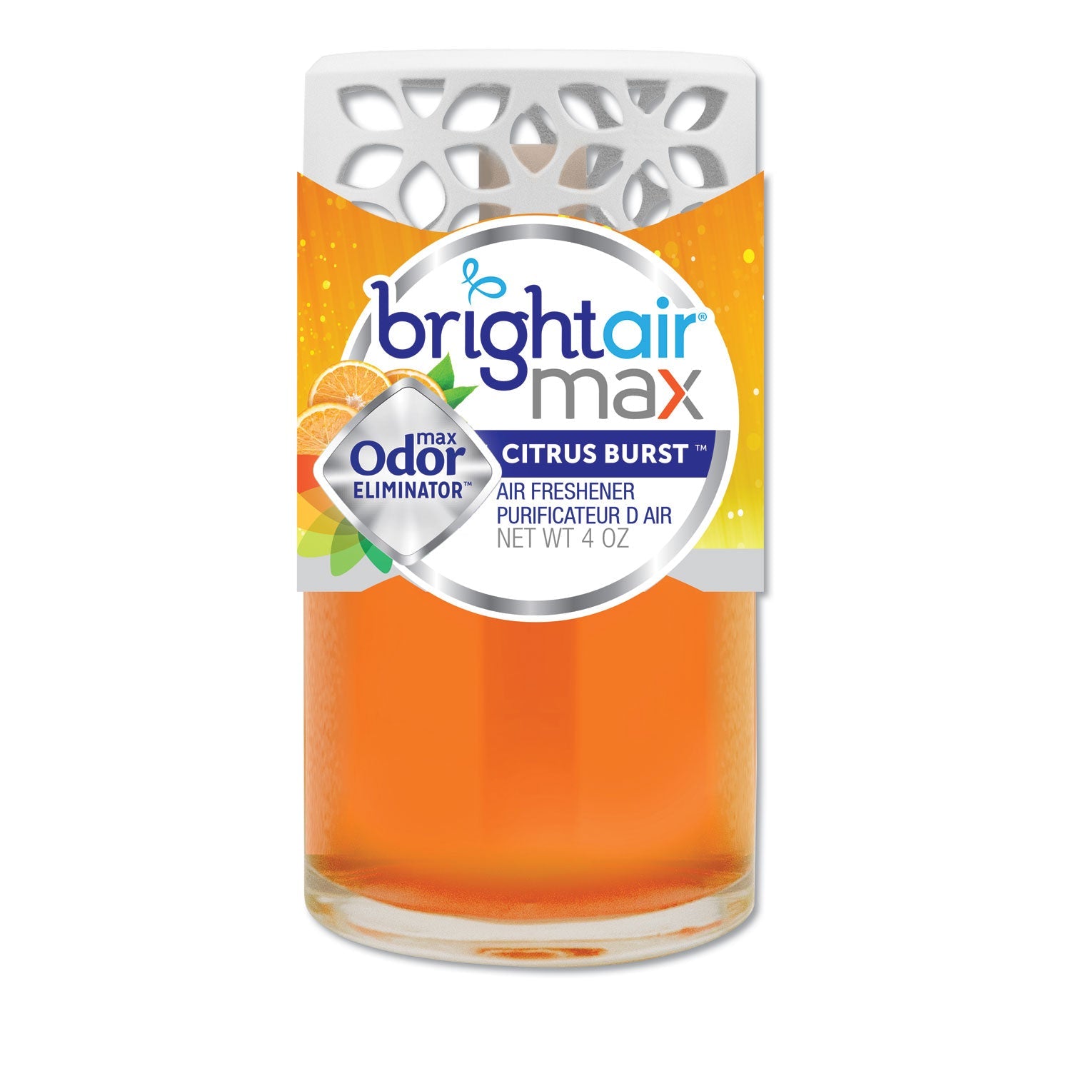 BRIGHT Air® Max Scented Oil Air Freshener, Citrus Burst, 4 Oz, 6/carton