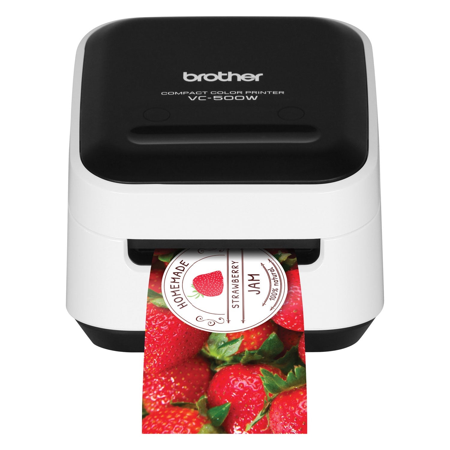 Brother Vc-500w Versatile Compact Color Label And Photo Printer With Wireless Networking, 7.5 Mm/s Print Speed, 4.4 X 4.6 X 3.8